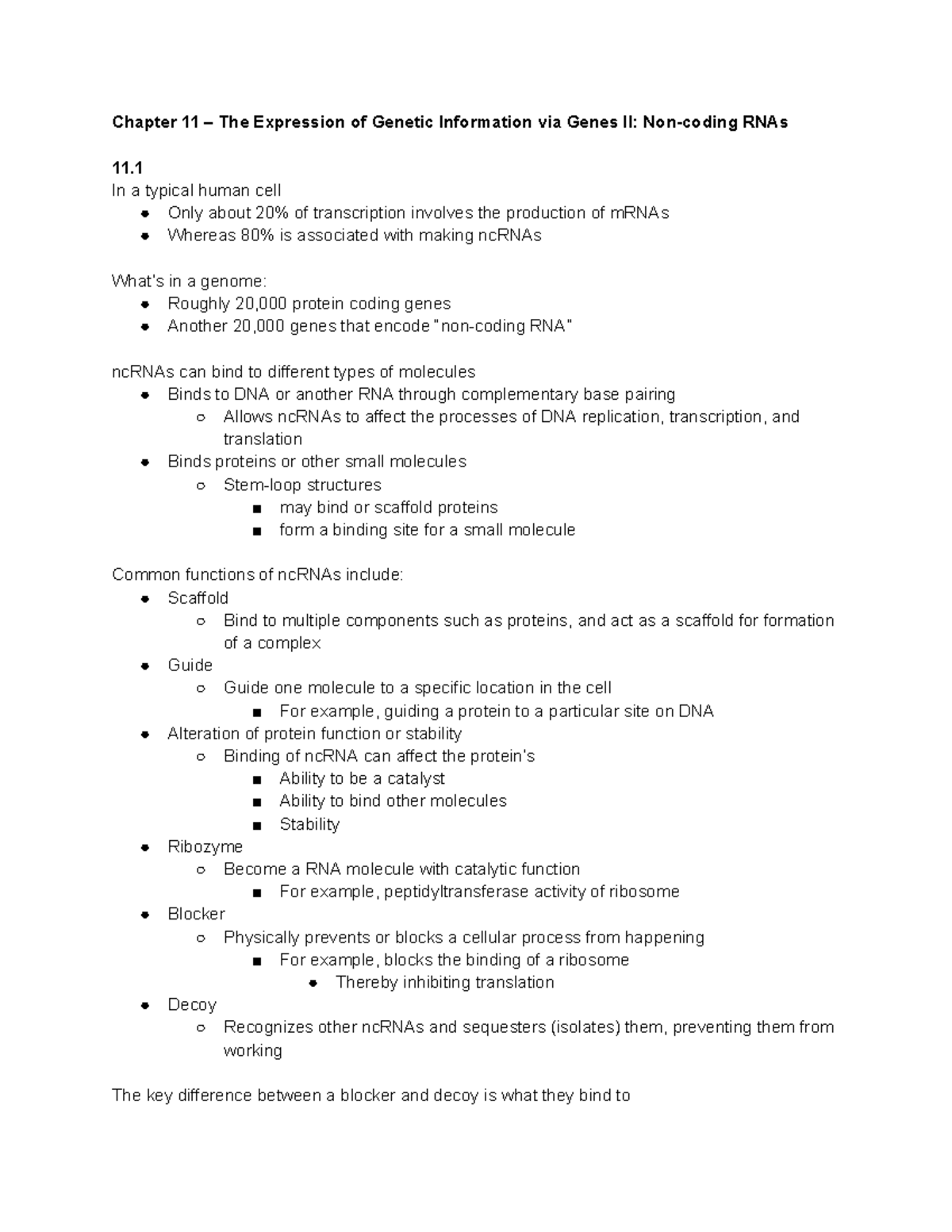 Bio 101 Final Exam Study Guide: Gene Regulation & Chromosomal Dynamics ...
