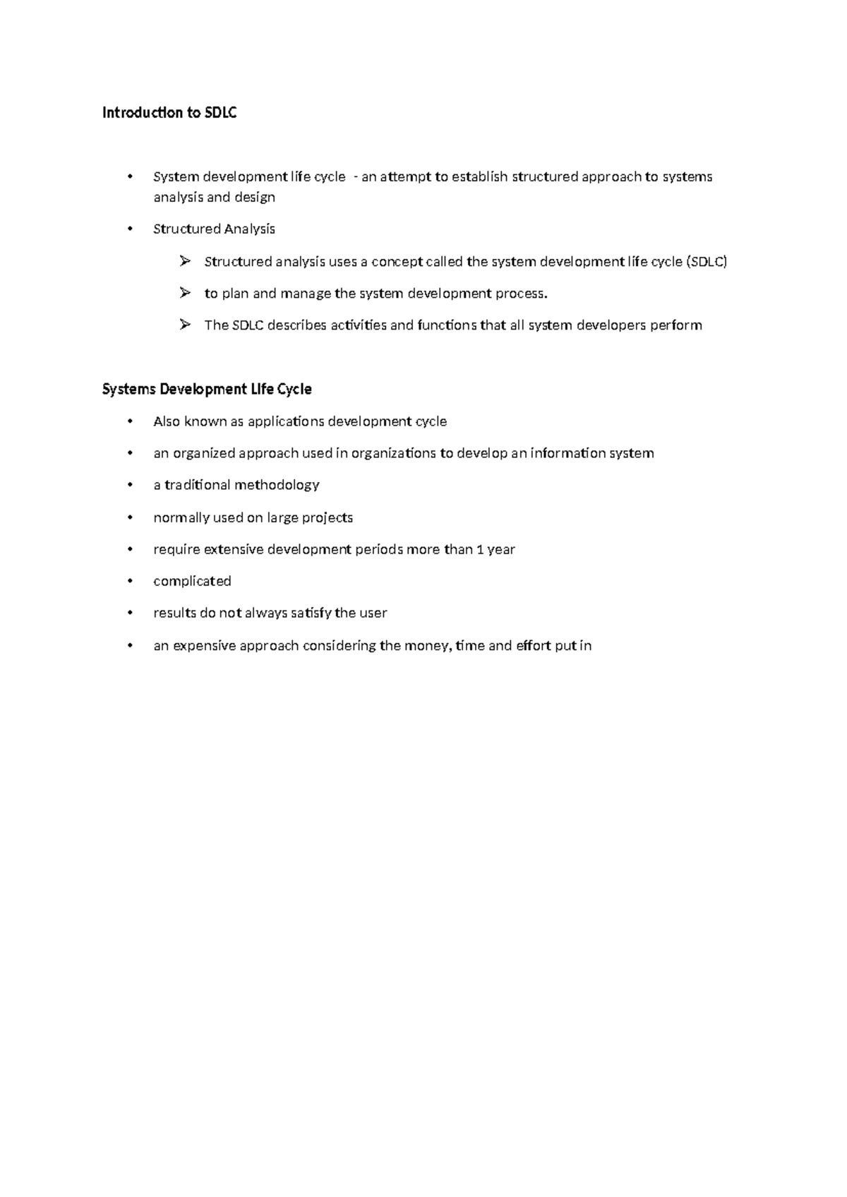 Intro of SDLC - none - Introduction to SDLC - System development life ...