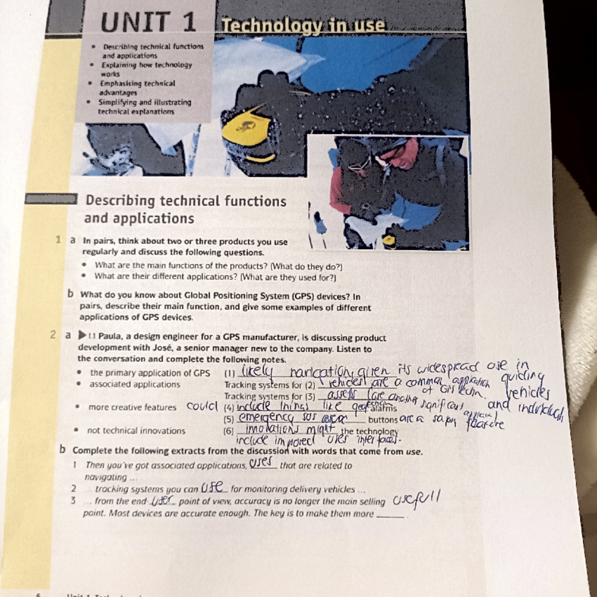 Angielski: UNIT 1 Technology - Describing GPS Functions & Applications ...