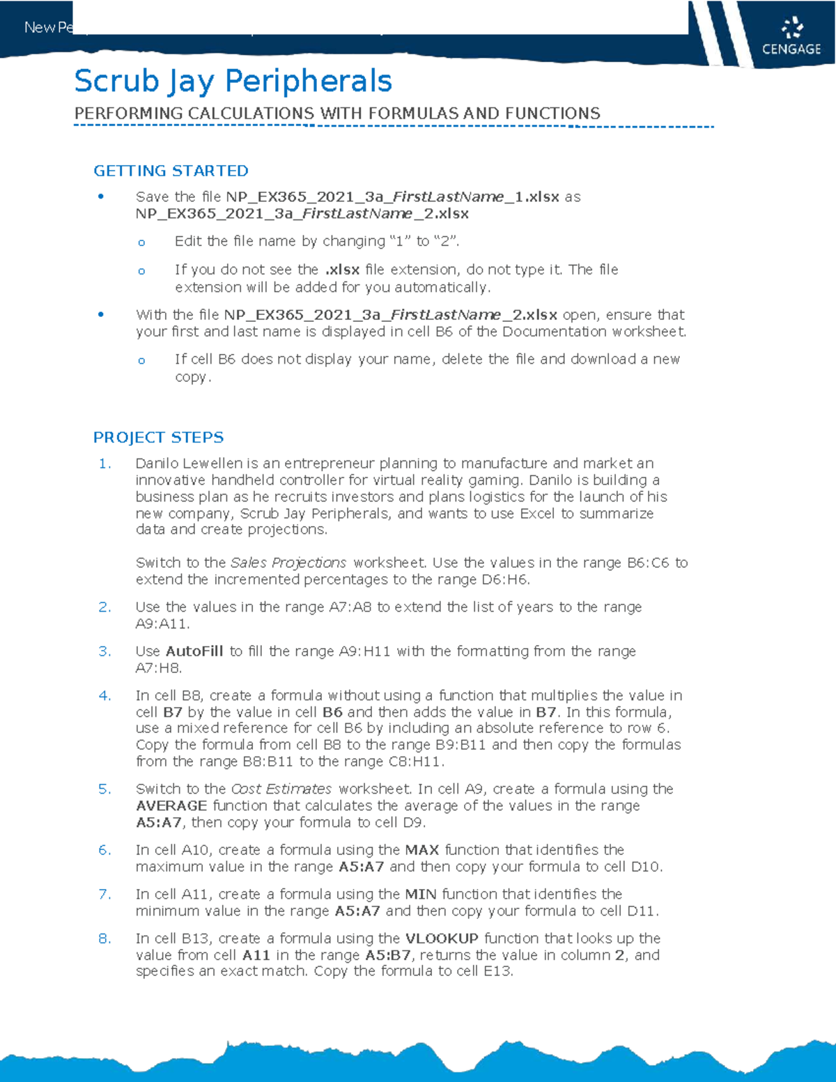 New Perspectives Excel Module 3: SAM Project 1a Instructions - Studocu