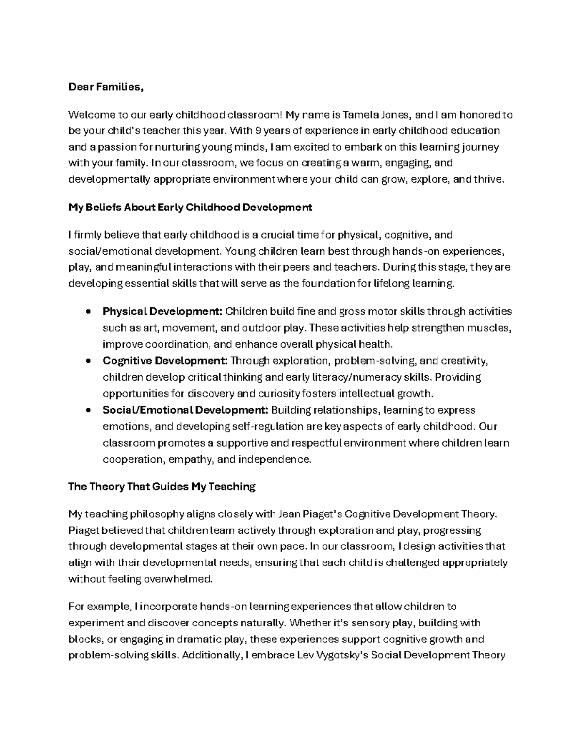 Wk 2 Summative: Intro to Early Childhood Education & Development - Studocu