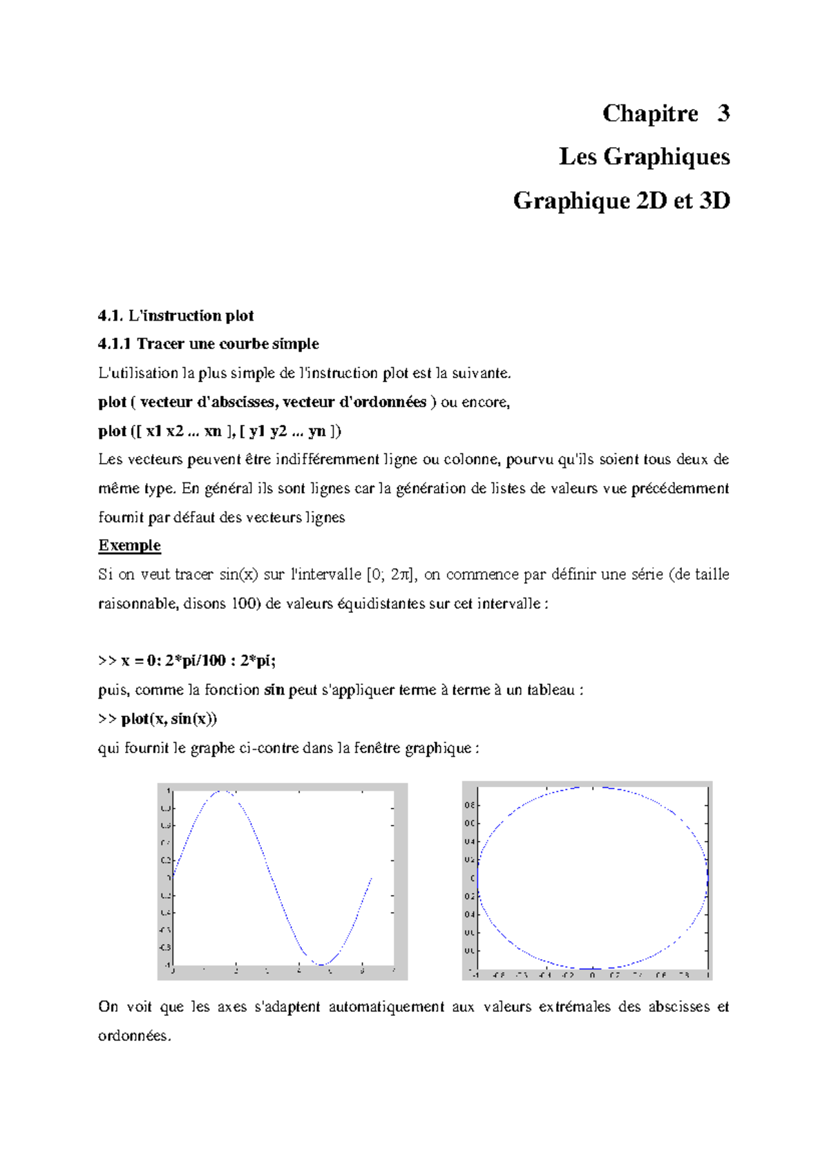 Chapitre 3 - Graphiques et Simulations MATLAB L3 ELT - Studocu