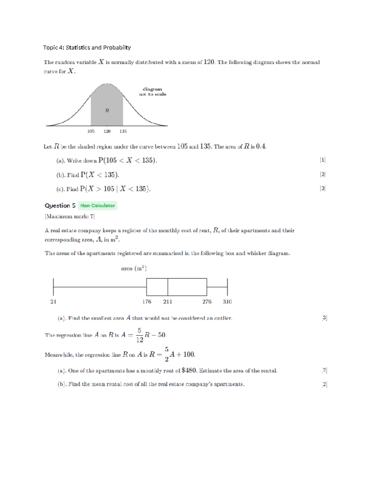 Statistics and Probability Overview: Topic 4 Insights - Studocu