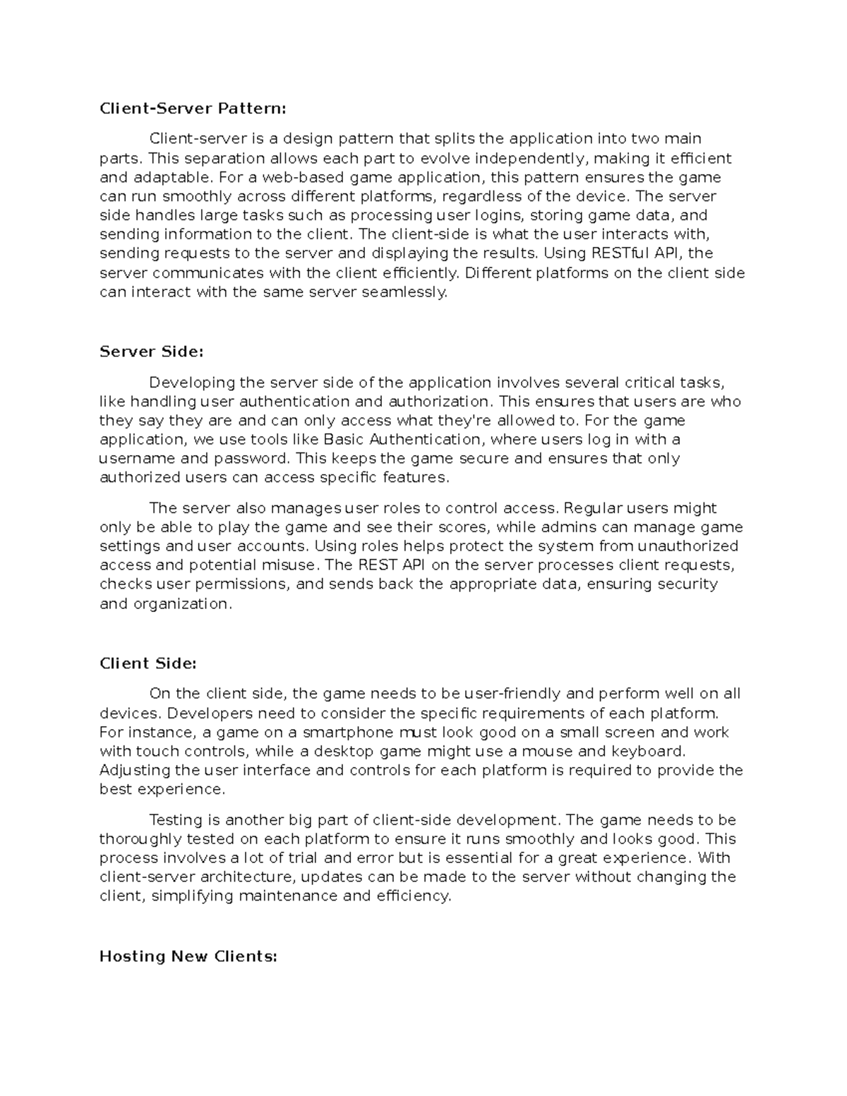 CS 230 M4-4 - Client-Server Design Pattern Assignment Overview - Studocu