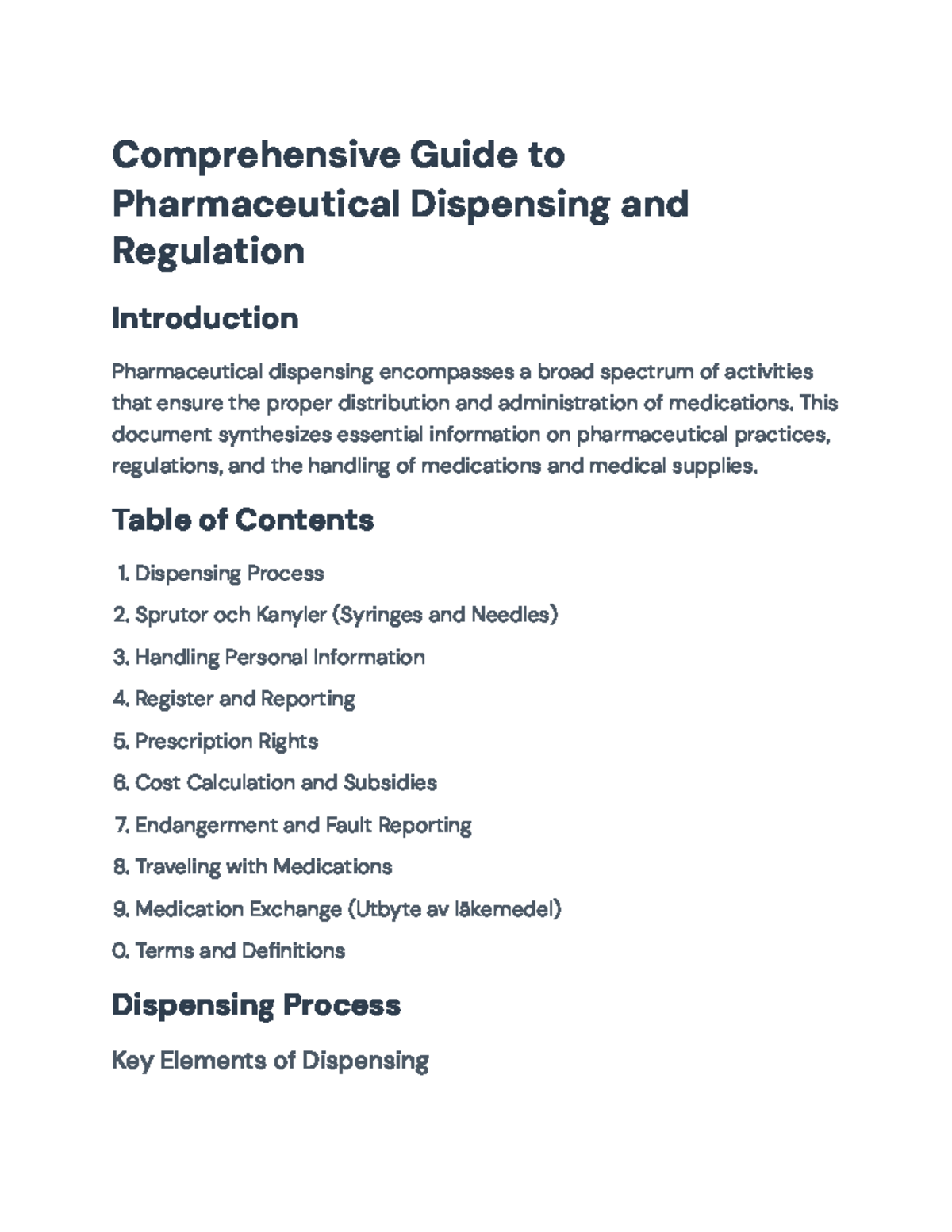 Comprehensive Guide to Pharmaceutical Dispensing & Regulations ...