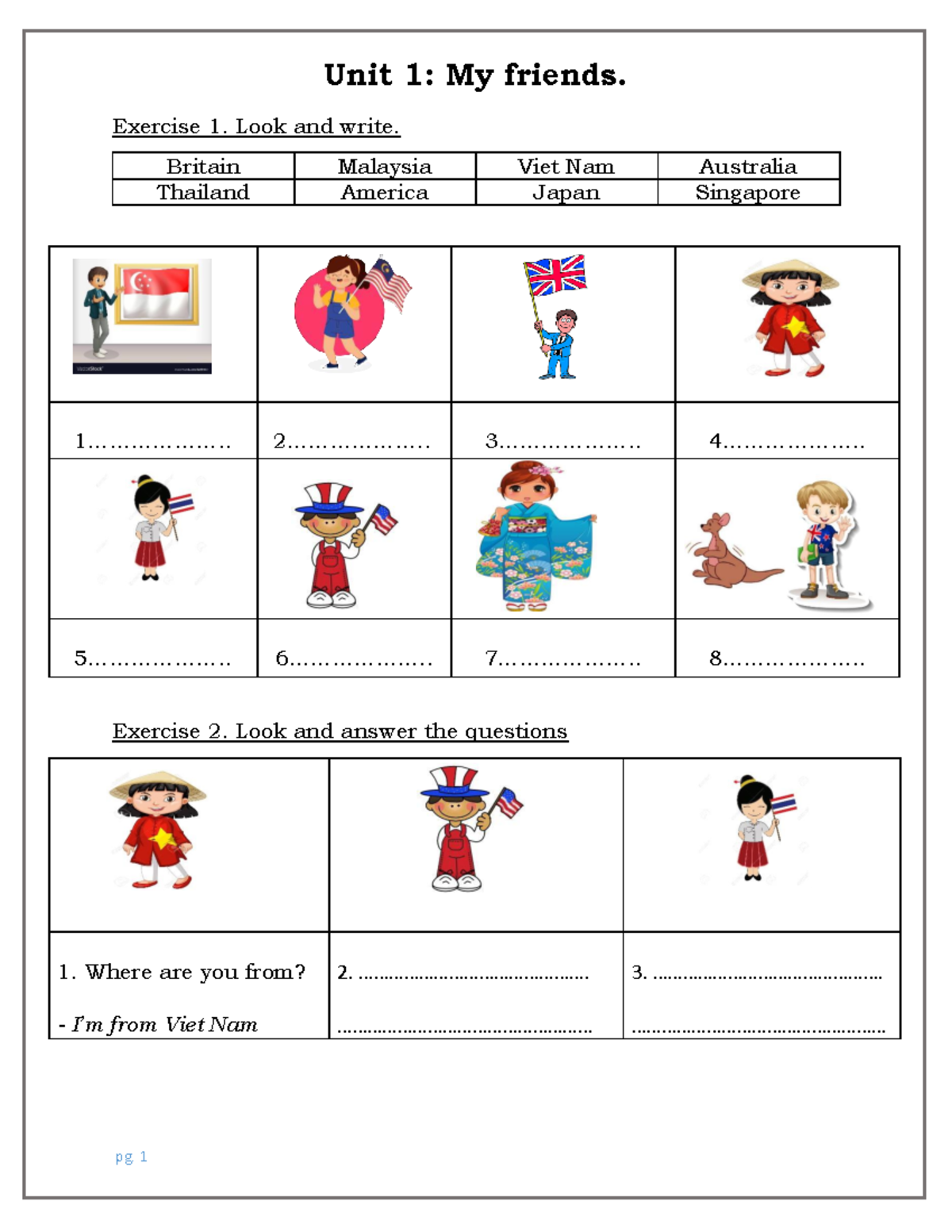 Unit 1 & 2: My Friends & Daily Routines - English Support for Grade 4 ...