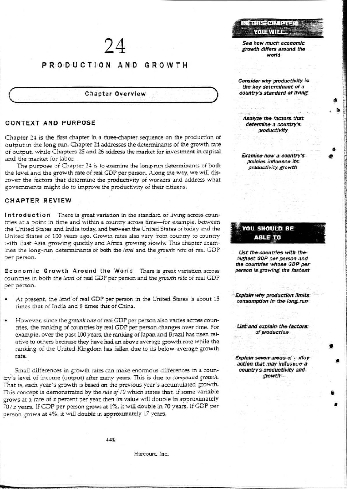 Chapter 24: Production and Growth Overview (Macro Study Guide - Unit 3 ...