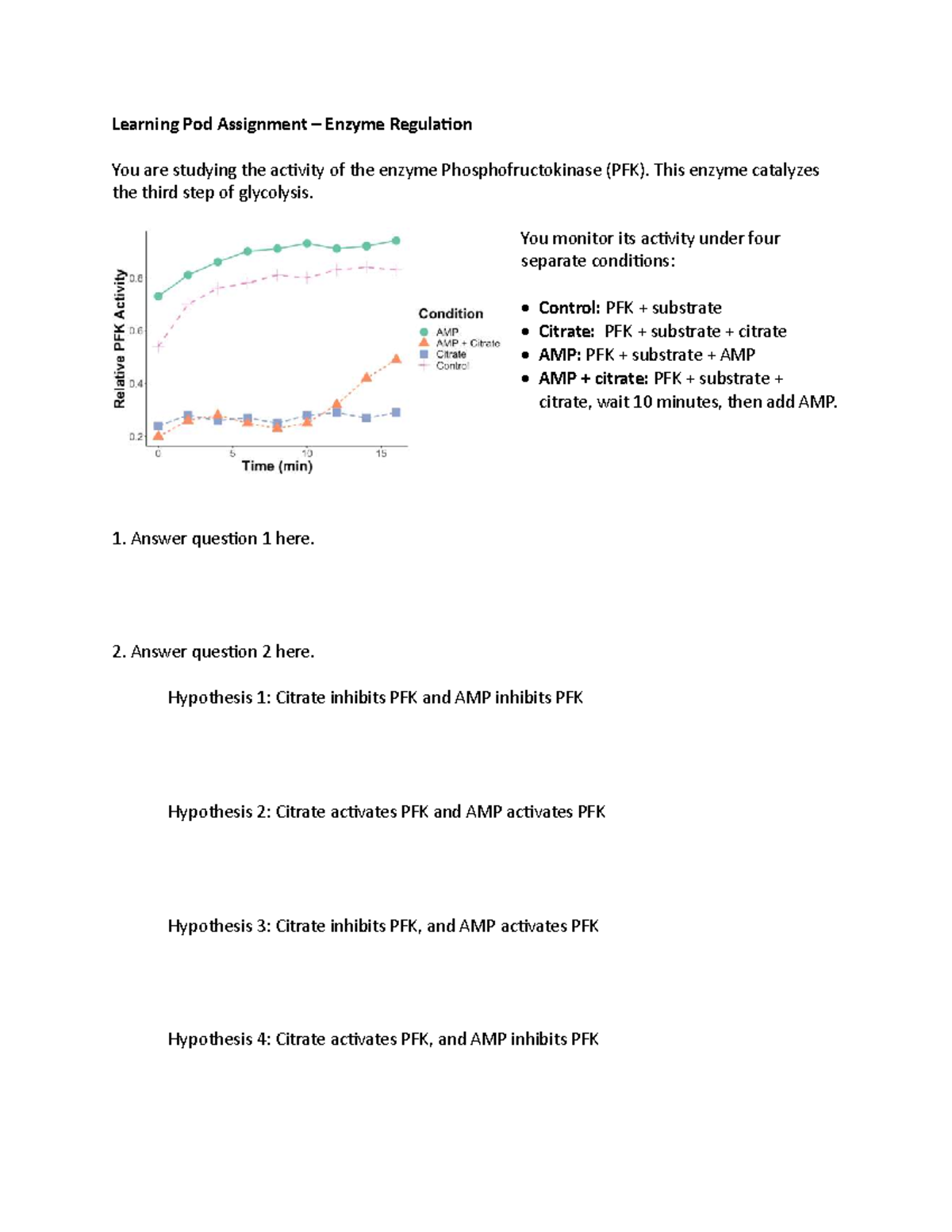 Learning Pod 3a - Enzyme Regulation of Phosphofructokinase (PFK) - Studocu
