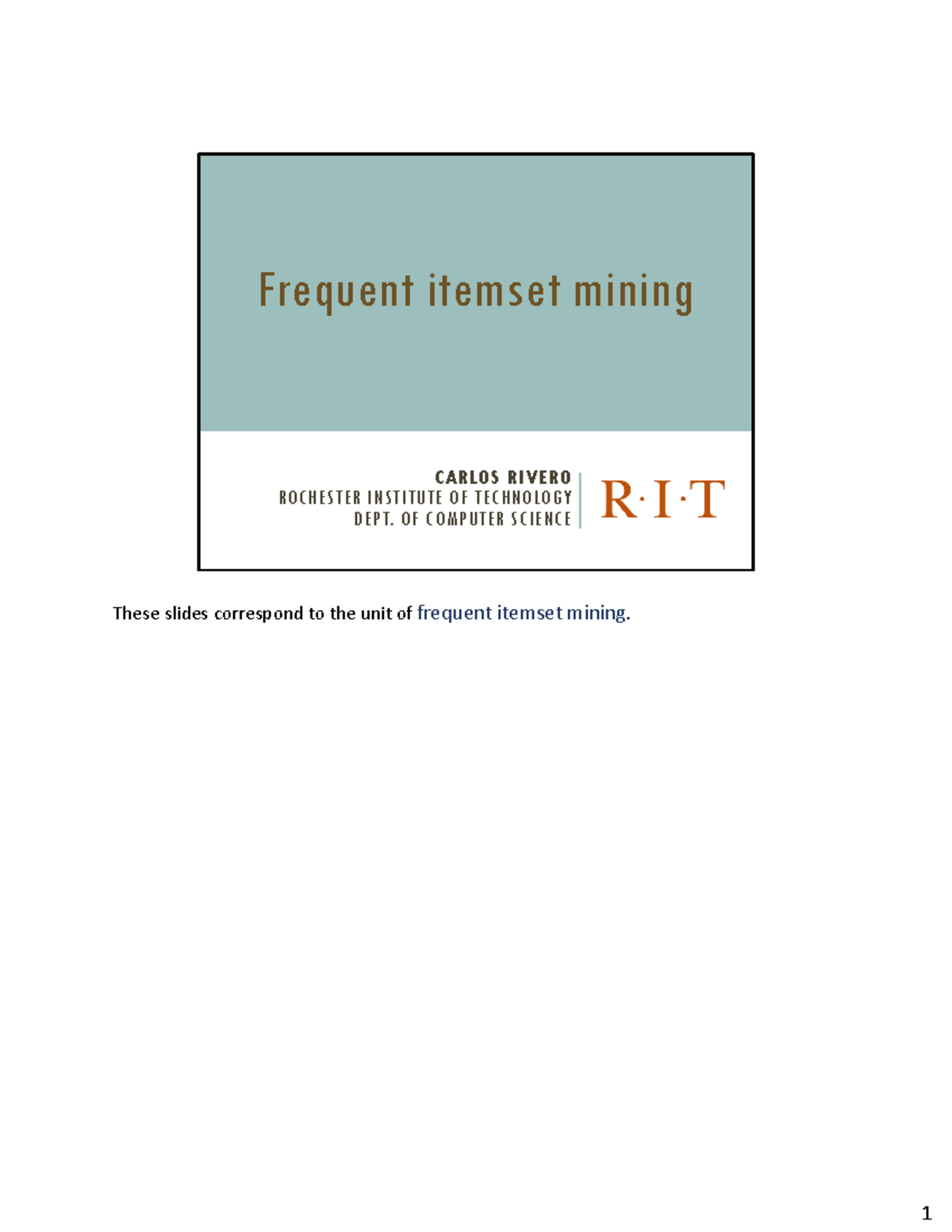 Frequent Itemset Mining and Apriori Algorithm Overview - CSC123 - Studocu