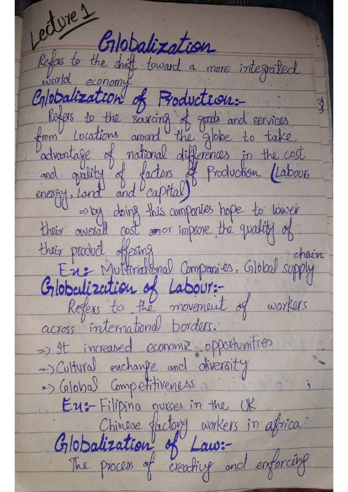 INTERNATIONAL BUSINESS LECTURE NOTES: GLOBALIZATION & CULTURE - Studocu