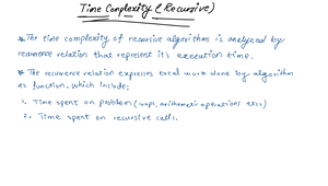 DAA Lecture 05 - Asymptotic Notations and Algorithm Analysis - Studocu