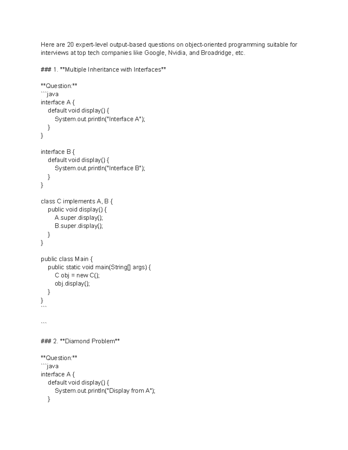 Content - Placement Perspective - Here are 20 expert-level output-based ...