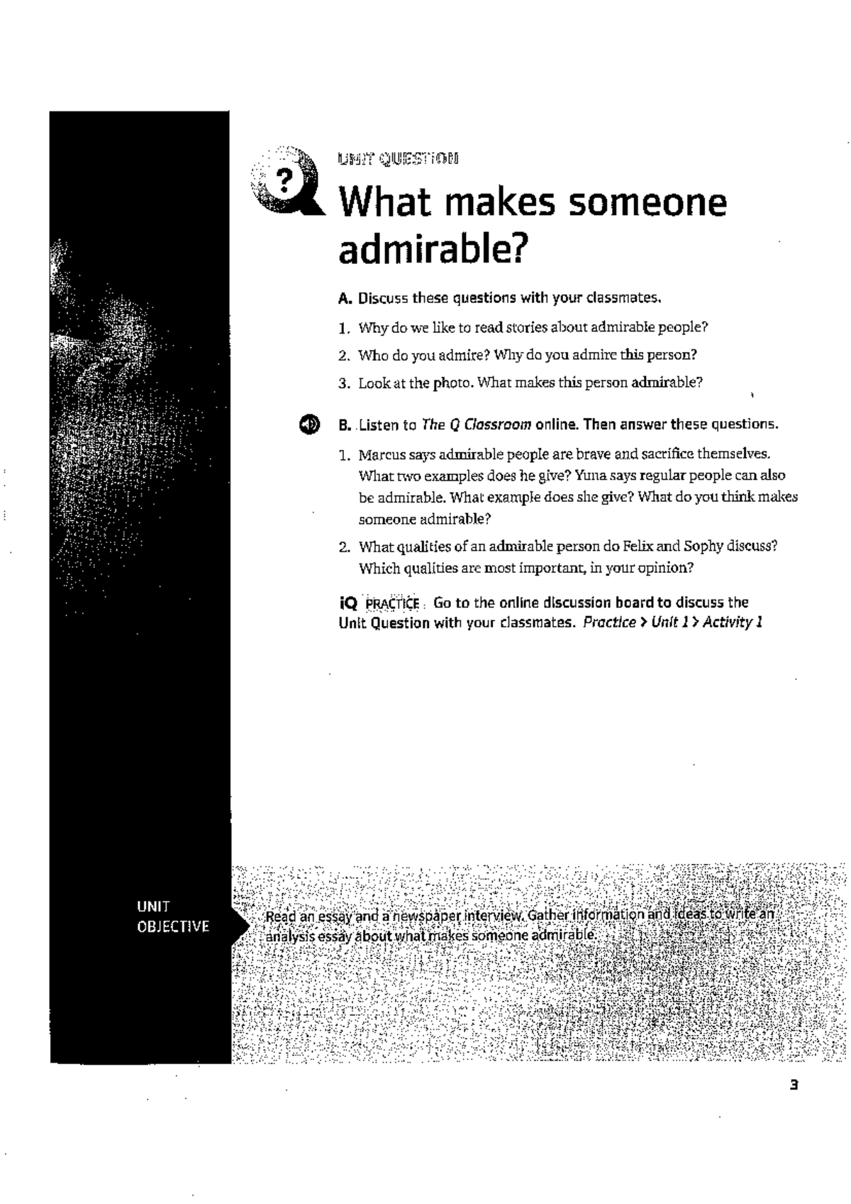 Unit 1: What Makes Someone Admirable? - Q Skills 4-13-31 - Studocu