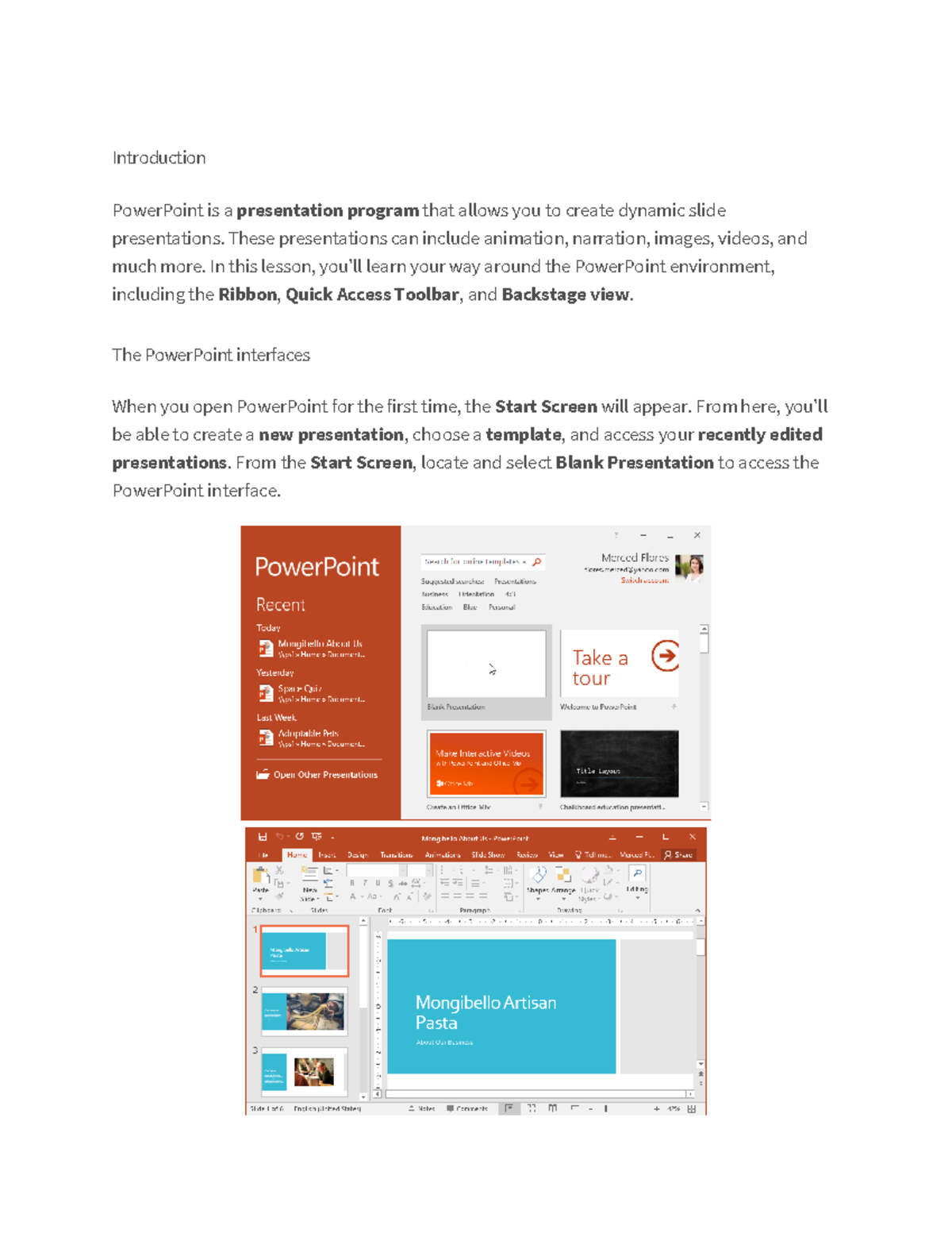 Lesson 3: Mastering PowerPoint Basics and Features - Studocu