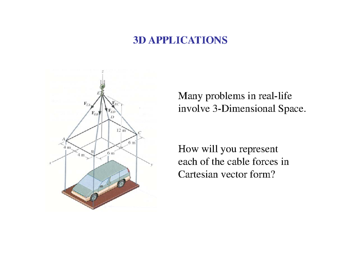 Ch2-2-3D Vectors - Solutions and Sample Problems Explained - Studocu