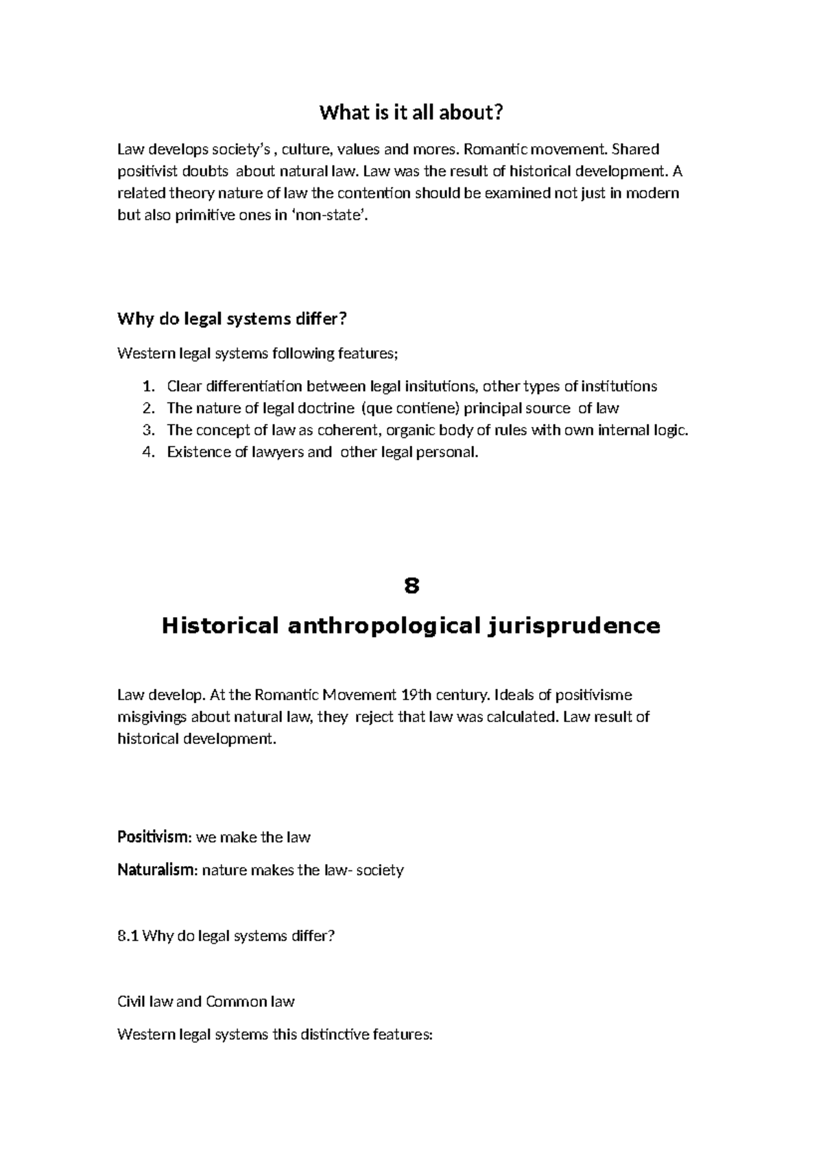 Introduction to Law - Key Concepts and Historical Perspectives ...