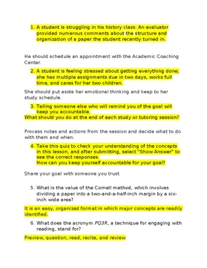 Task 3 - Effective Learning Strategies for Higher Education Success ...