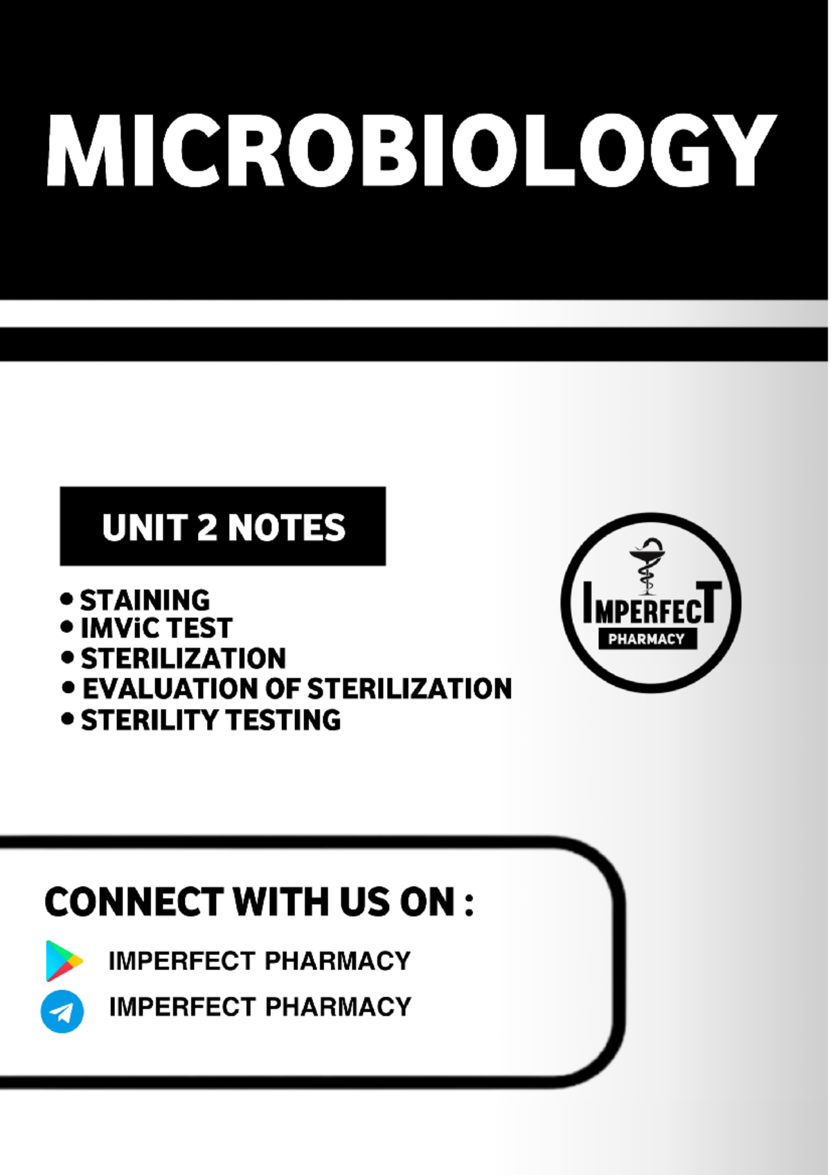 Microbiology Unit 2 Notes: Staining Techniques and Procedures - B.Pharm ...