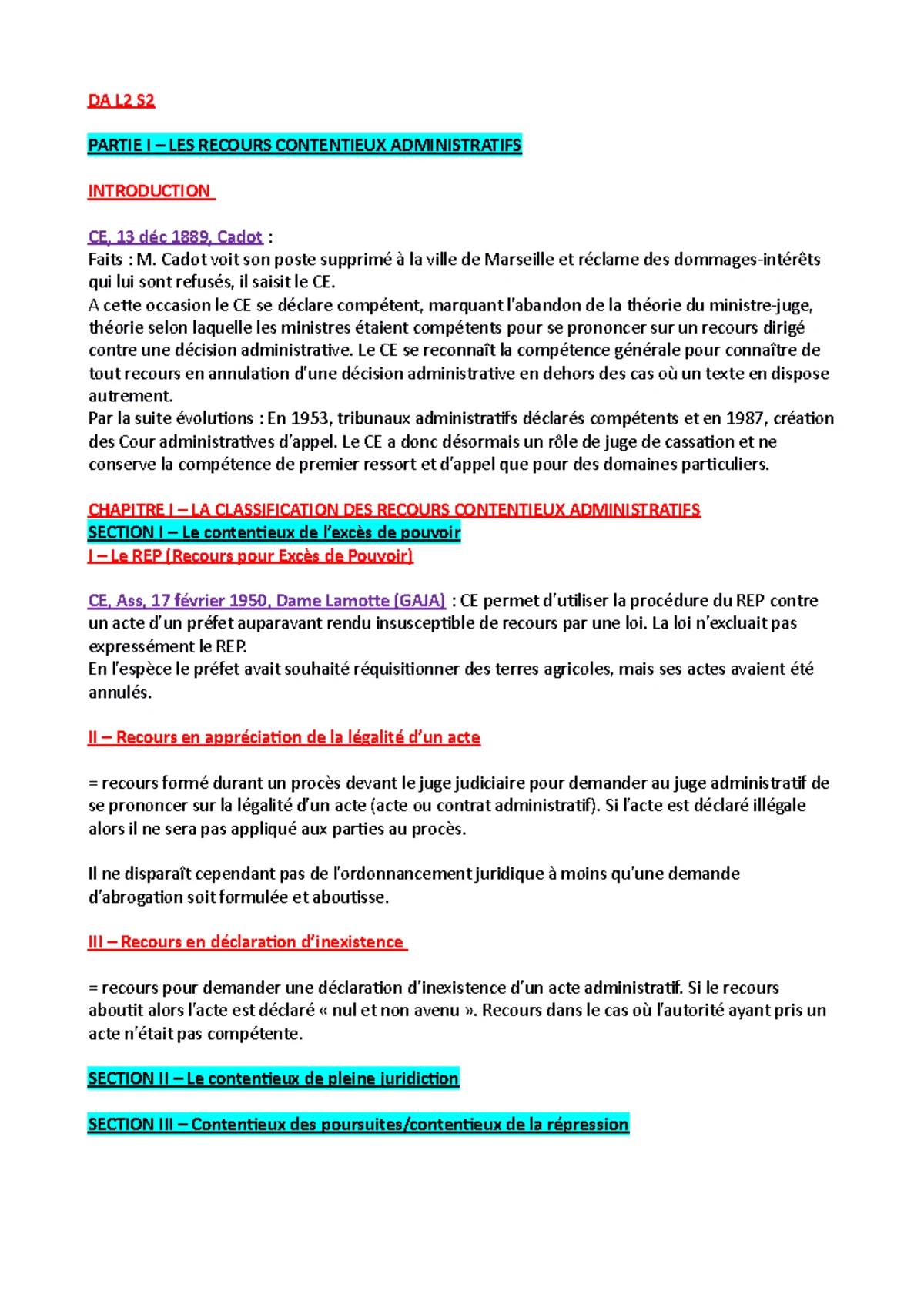 Cas Pratique : Contestation d'Autorisation d'Exploitation Centrale Gaz ...