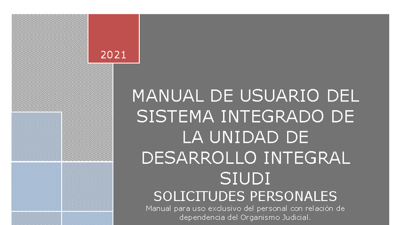 Manual Siudi - Apuntes - MANUAL DE USUARIO DEL SISTEMA INTEGRADO DE LA ...