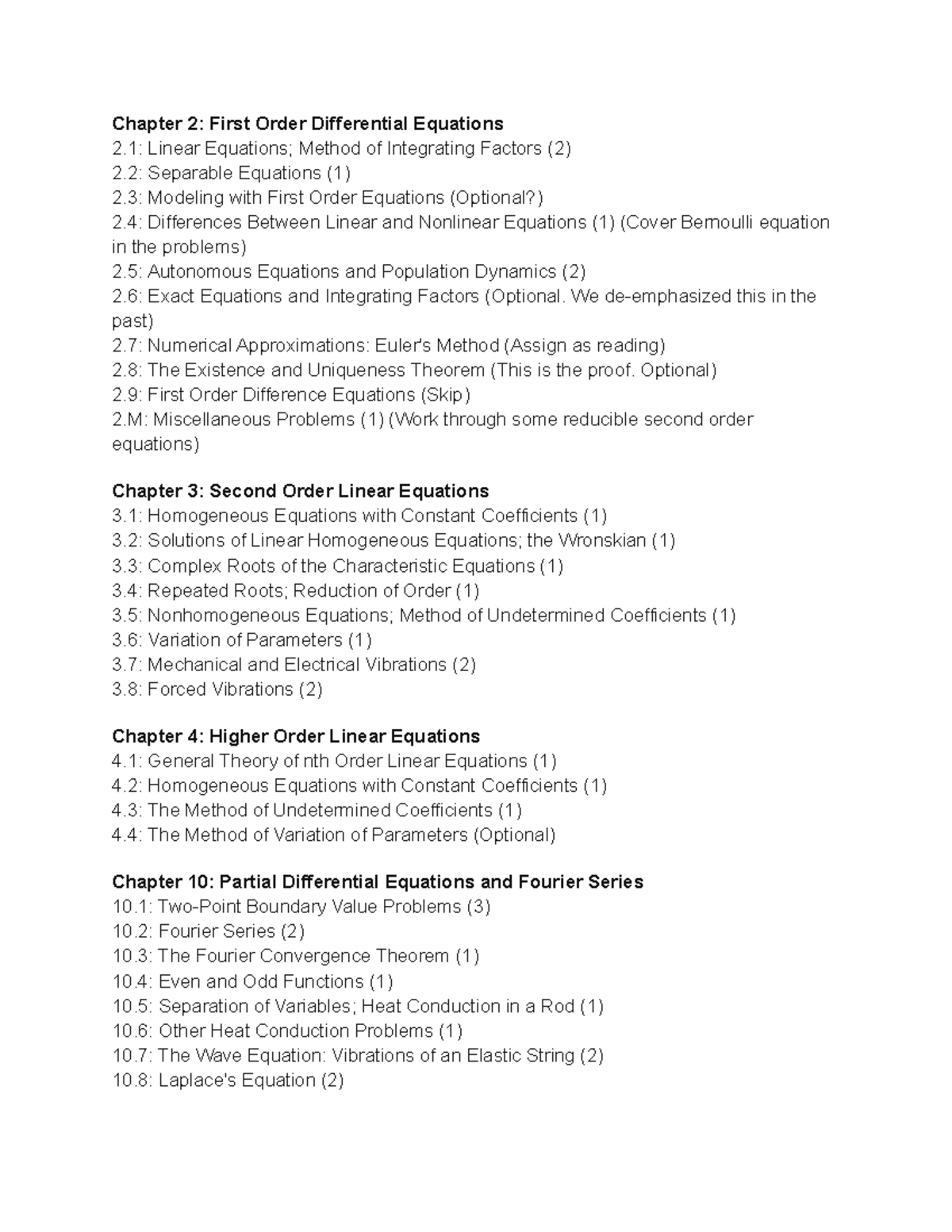 MATH 285 - Final Exam Review: Differential Equations Topics - Studocu
