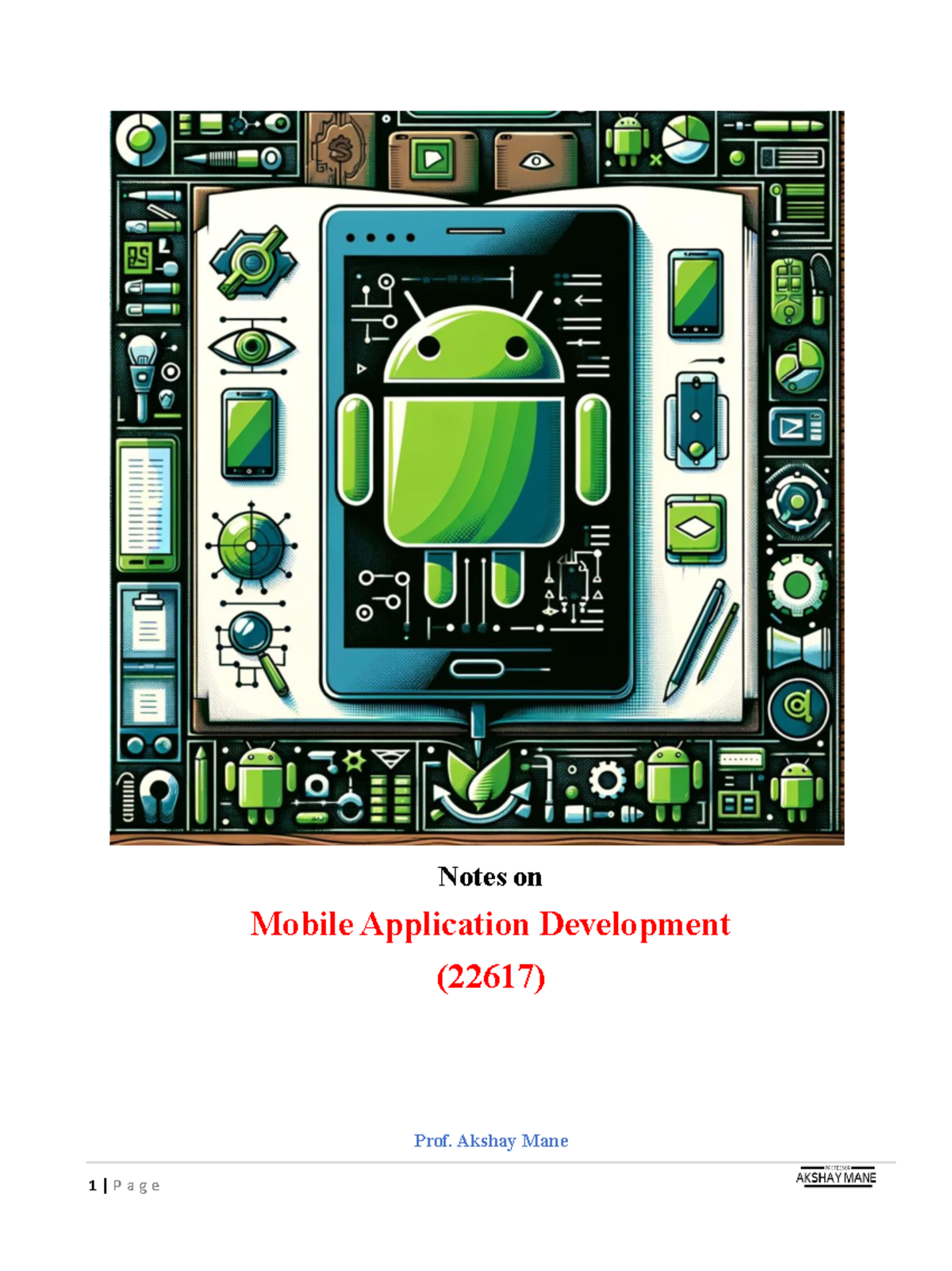 MAD Notes - Unit 1: Introduction to Android & Development Tools (22617 ...