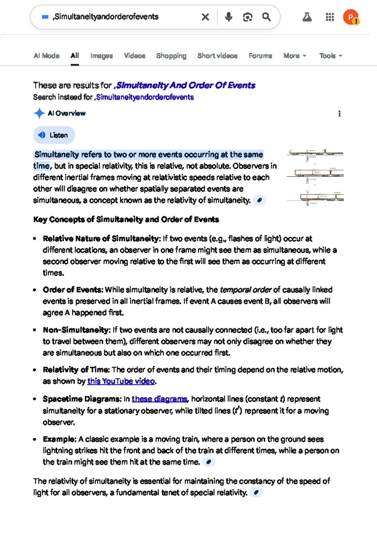 Simultaneity and Order of Events in Special Relativity: Key Concepts ...