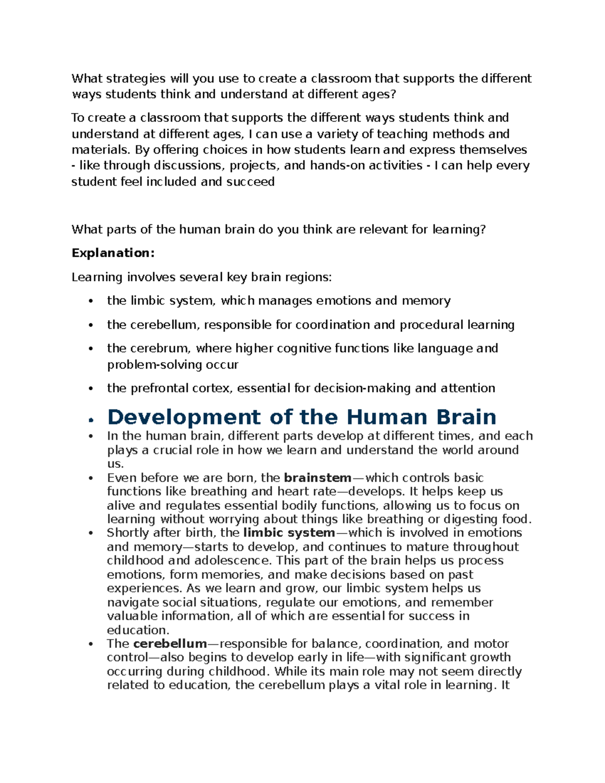 Strategies for Creating an Inclusive Classroom: Learning Sciences Notes ...