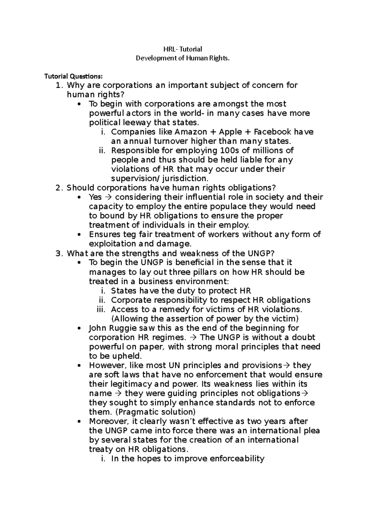 Lecture 1: Intro to Human Rights Principles & Global Challenges - Studocu
