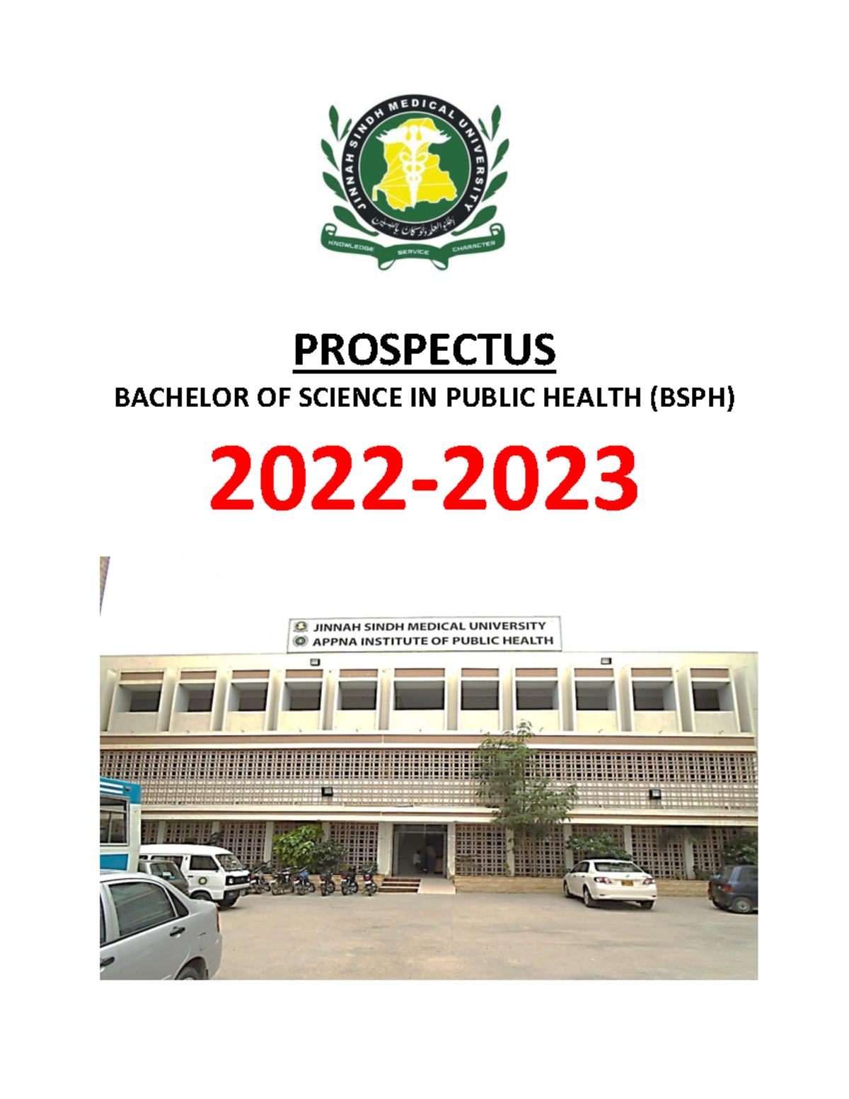 BSPH Prospectus 2023 new fees - PROSPECTUS BACHELOR OF SCIENCE IN ...