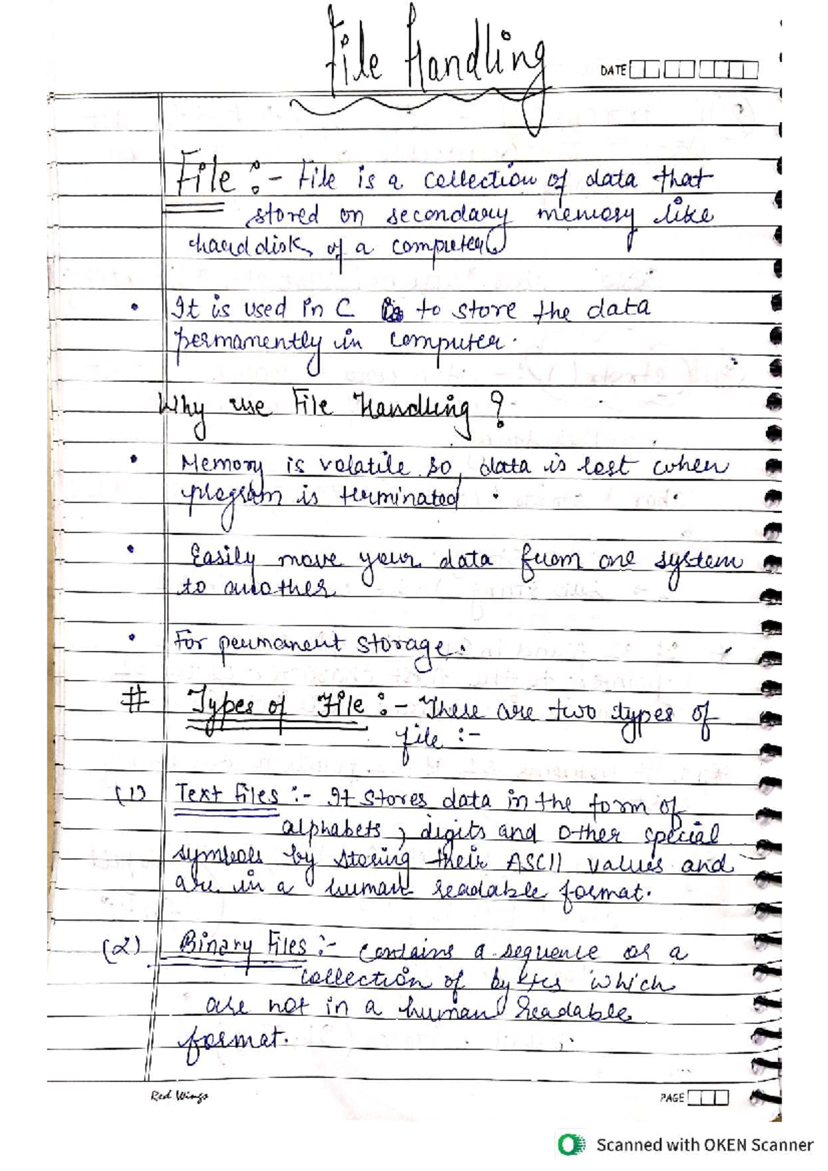 Unit 5: File Handling - C Programming Notes - Studocu