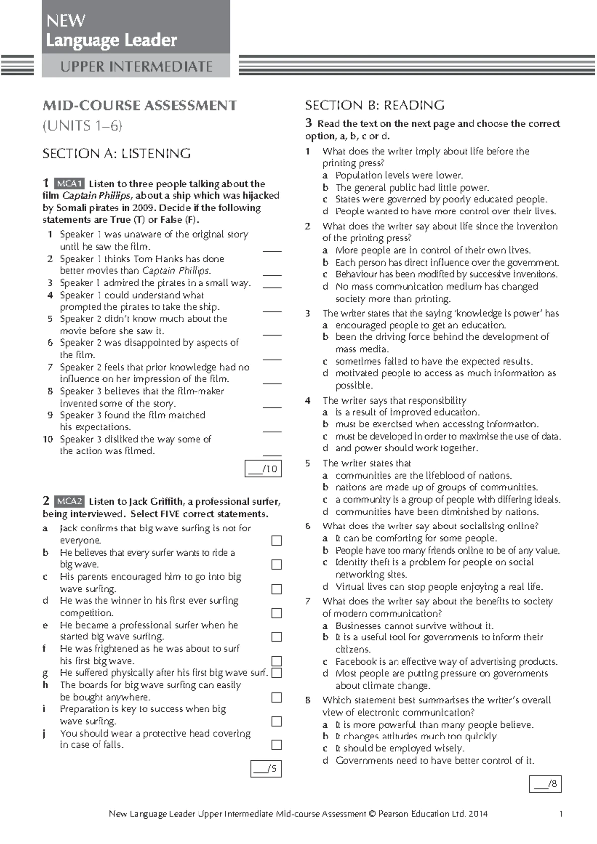 Tests Audioscript Upperint - NEW New Language Leader Upper Intermediate ...