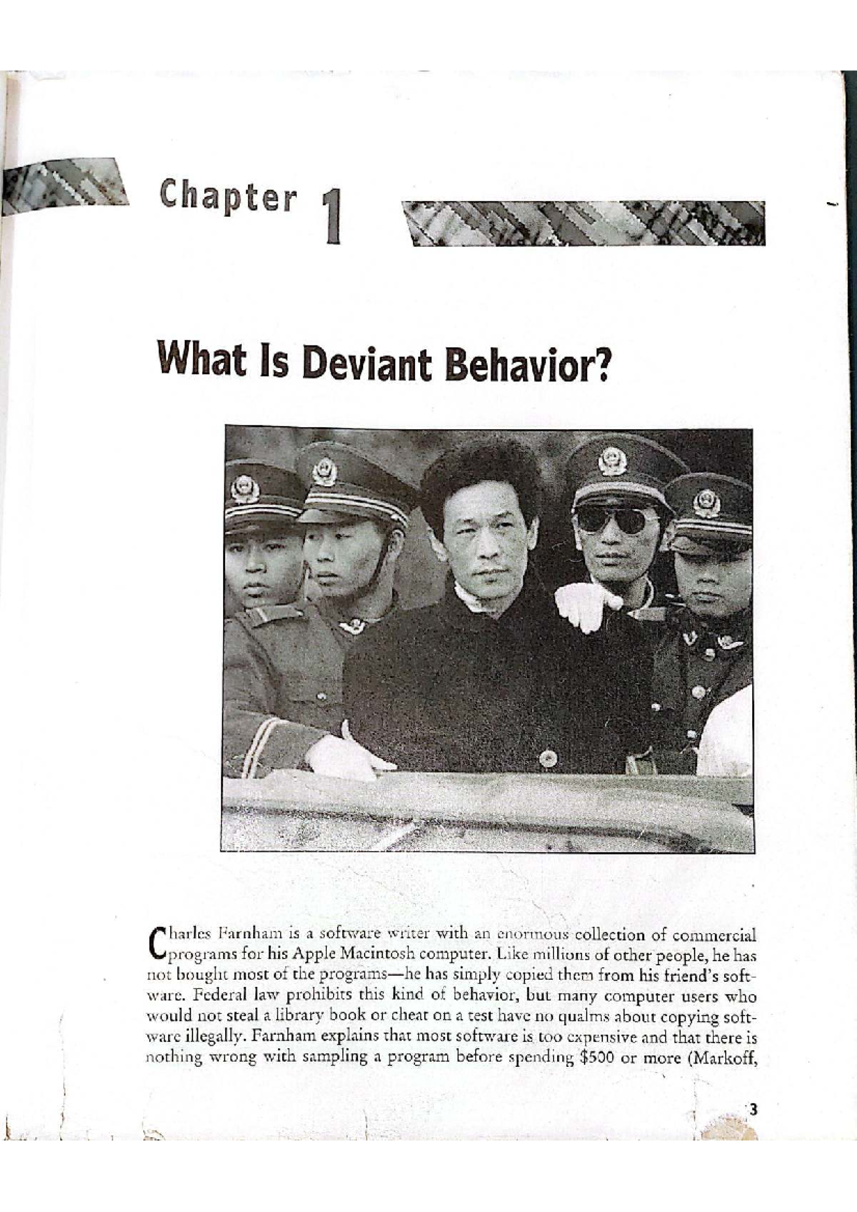 Chapter 1: Understanding Deviant Behavior - Definitions and ...