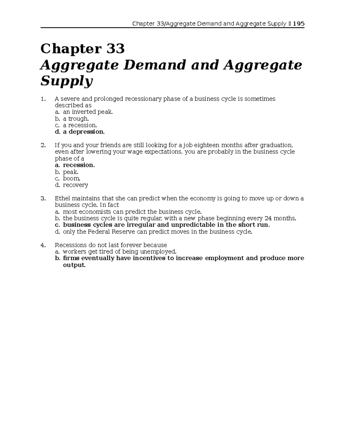 Chapter 33 - Aggregate Demand and Supply Insights (MANKIW) - Studocu