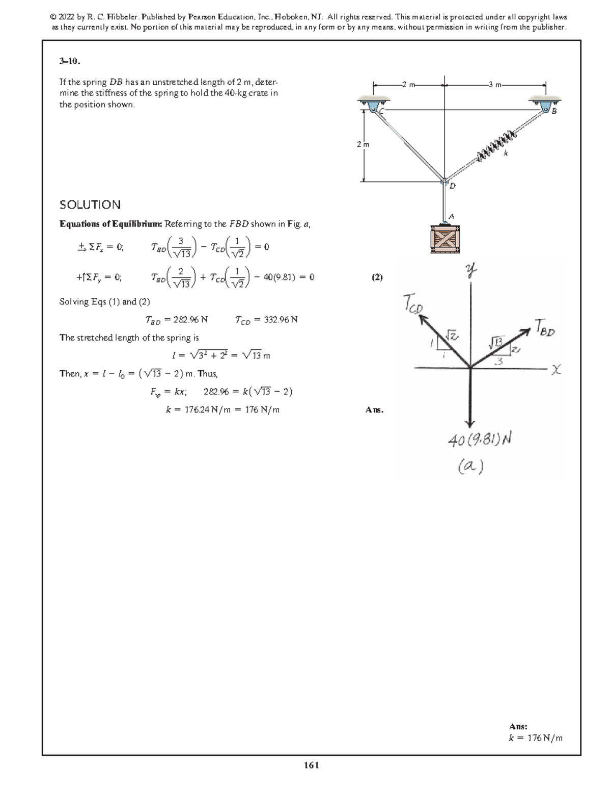 SWK 15th ed Solution Manual - Spring Stiffness Calculation - Studocu