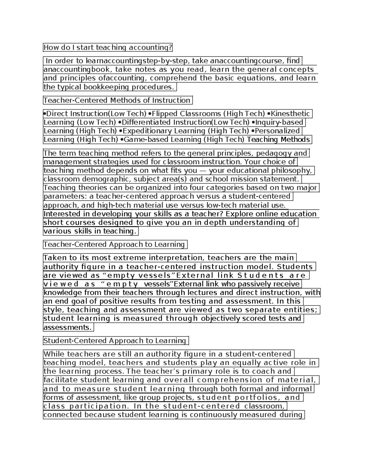 Teaching Accounting: Methods and Approaches for Educators - Studocu