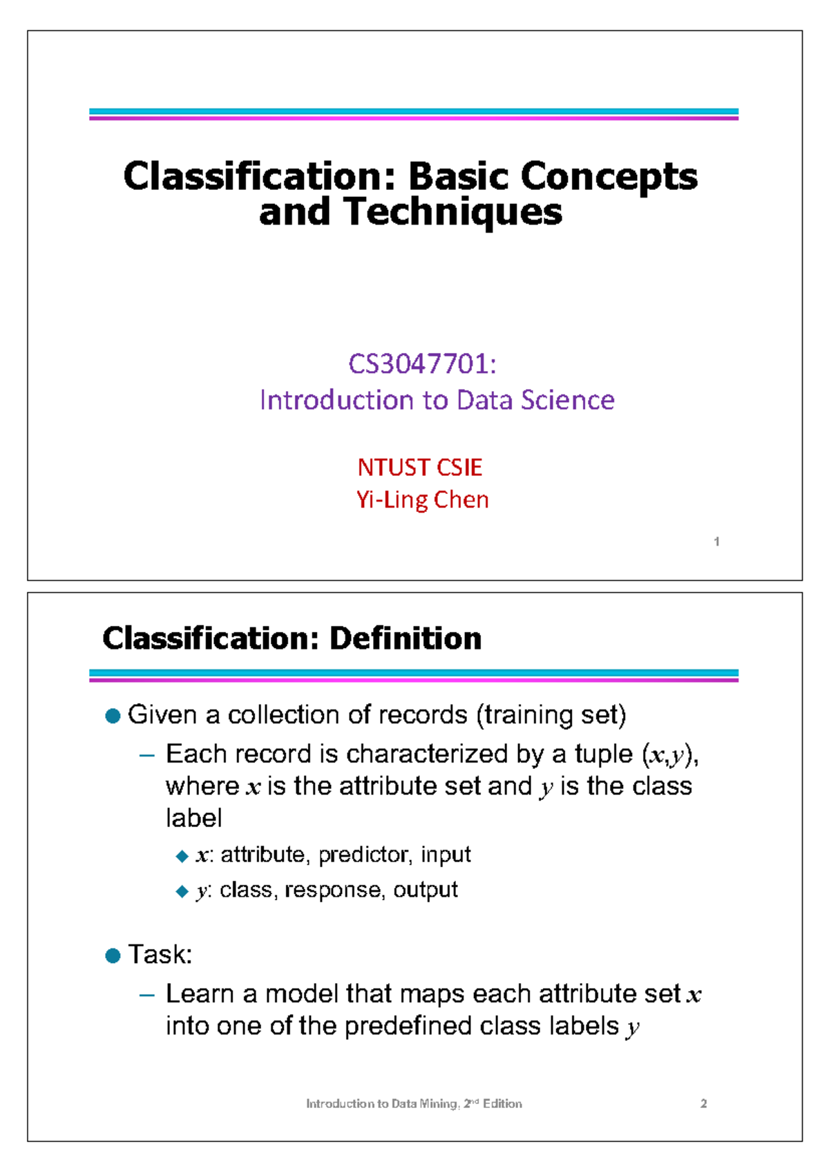6 basic classification - Classification: Basic Concepts and Techniques ...