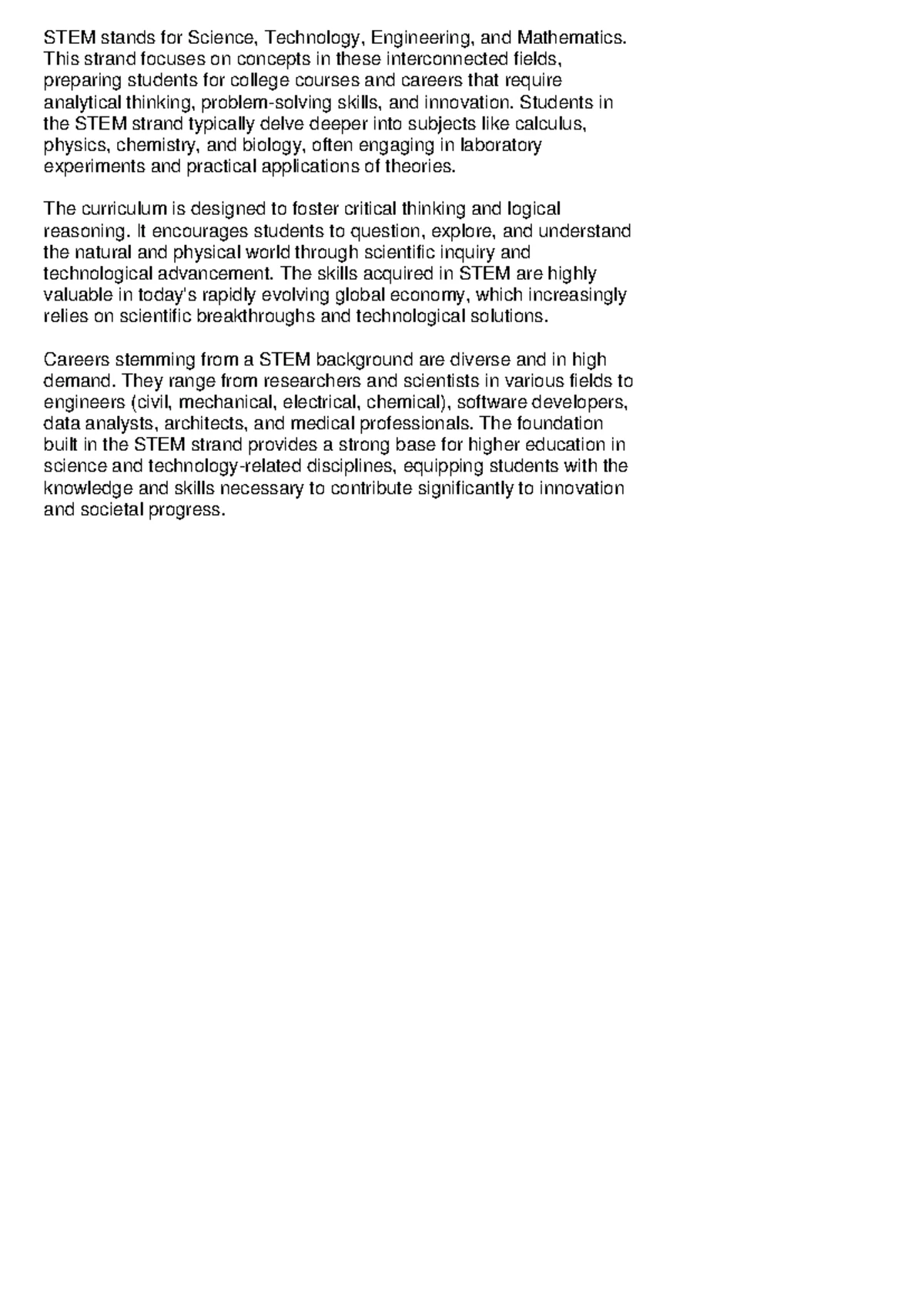 STEM Concepts: Mathematical Modeling in Physics & Biology - Studocu