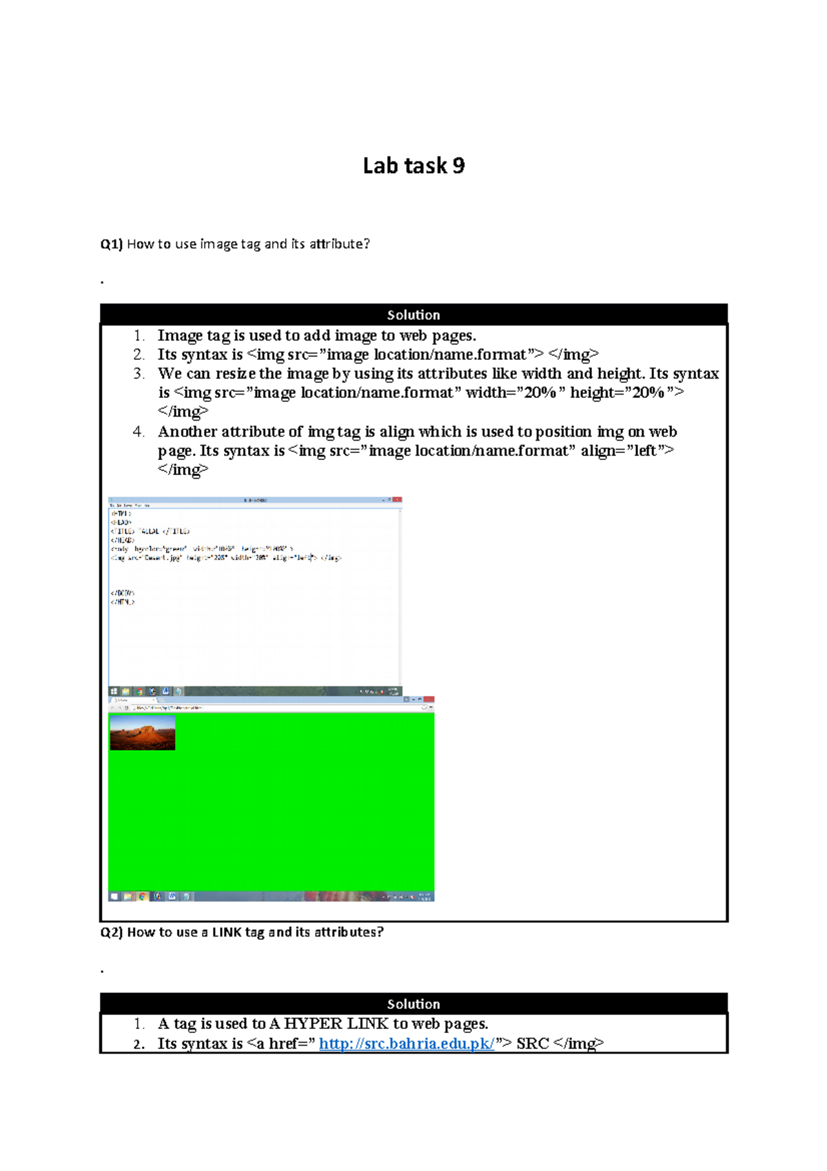 01 136221 008 9700795918 21062022 103750 pm - Lab task 9 Q1) How to use ...