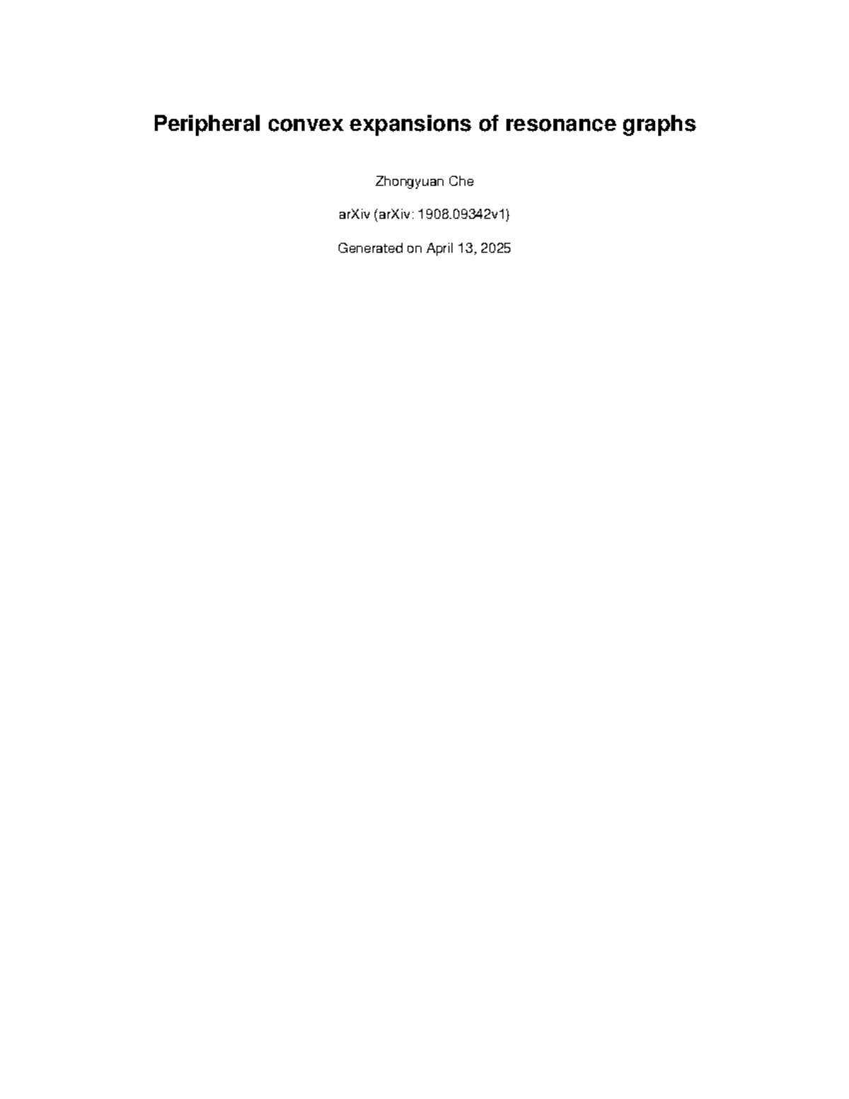 Peripheral convex expansions of resonance graphs - arXiv:1908 [math] 25 ...