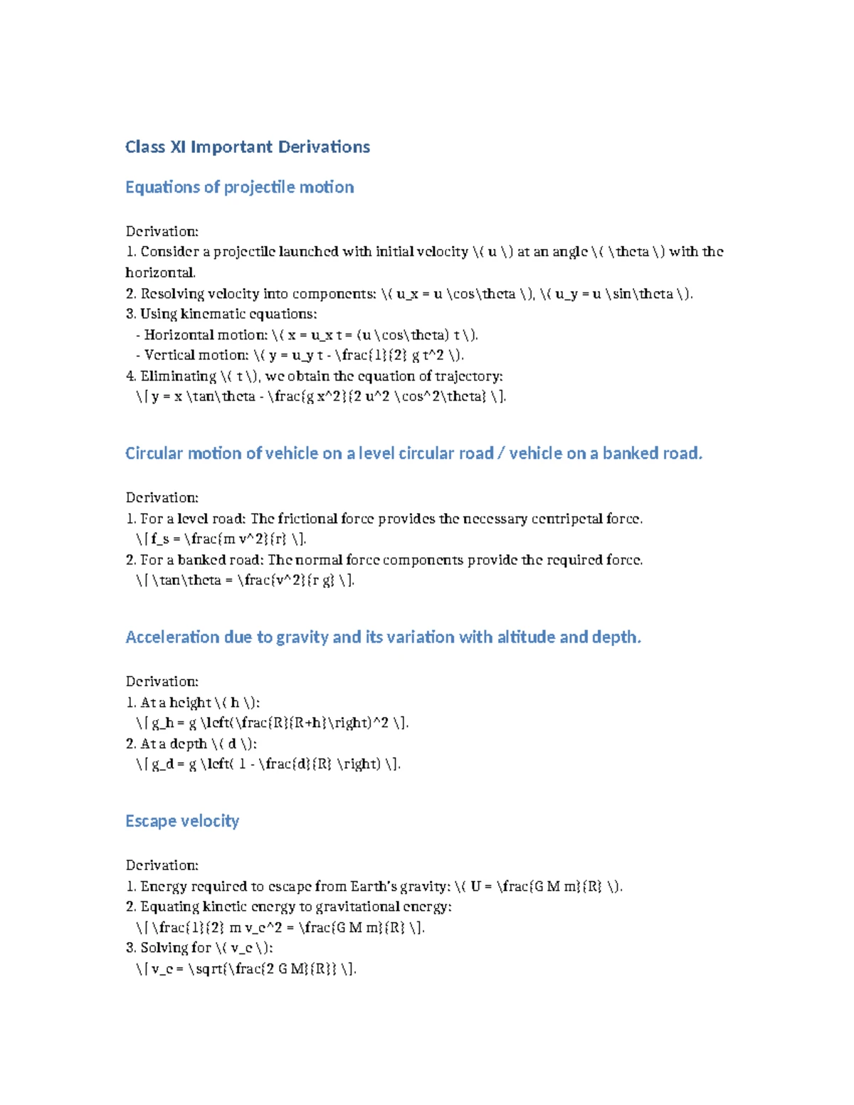 YEAR 11 HSC PHYSICS 8.4 VELOCITY TIME GRAPHS Worksheet & Exercises ...