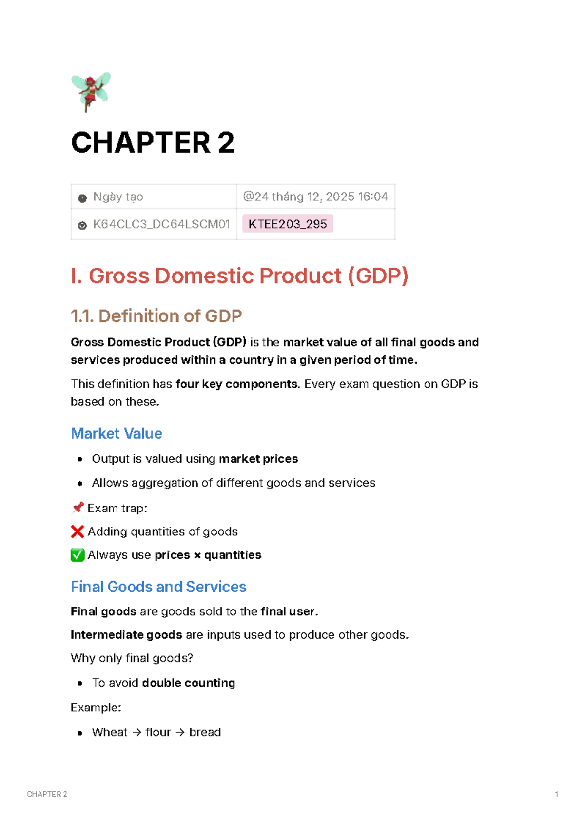 CHAPTER 2: Understanding Gross Domestic Product (GDP) - K64CLC3 ...