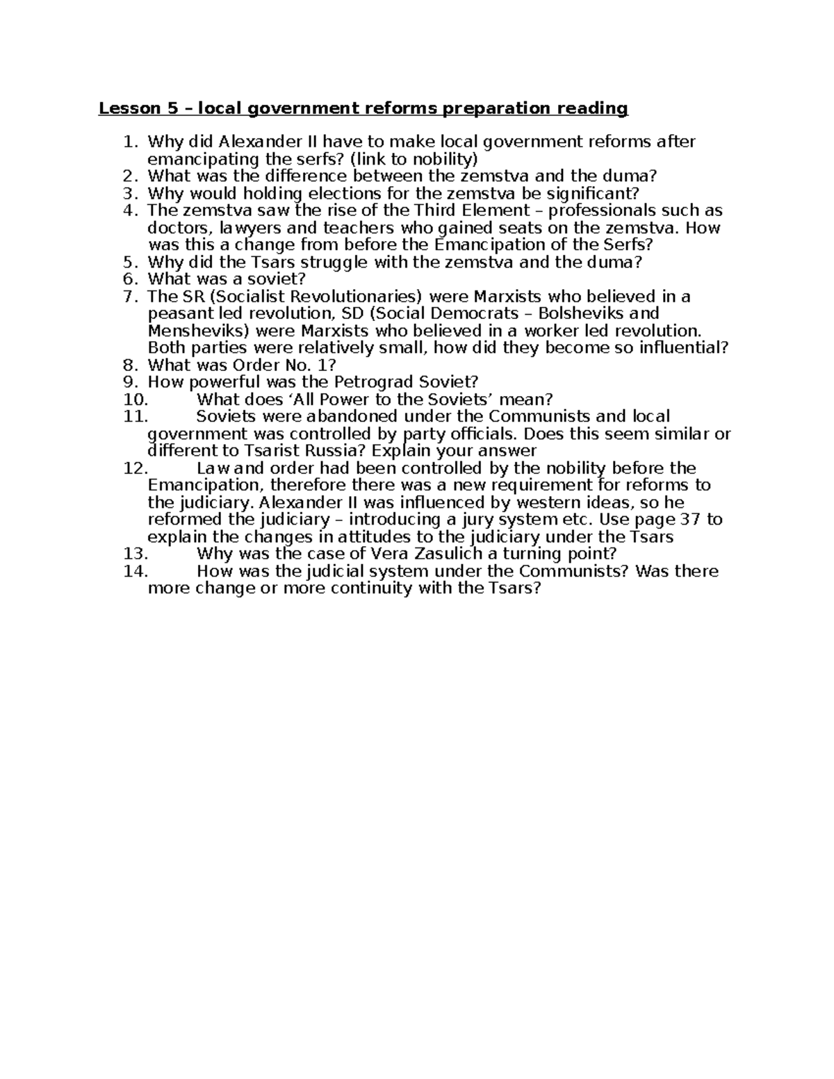 L05 Lesson 5: Local Government Reforms & Historical Context - Studocu