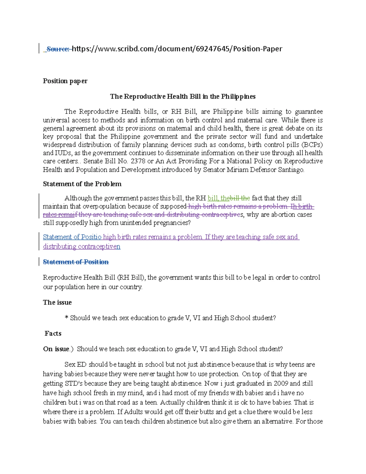 373390049 A position paper on Continuing of the K 12 Program in ...
