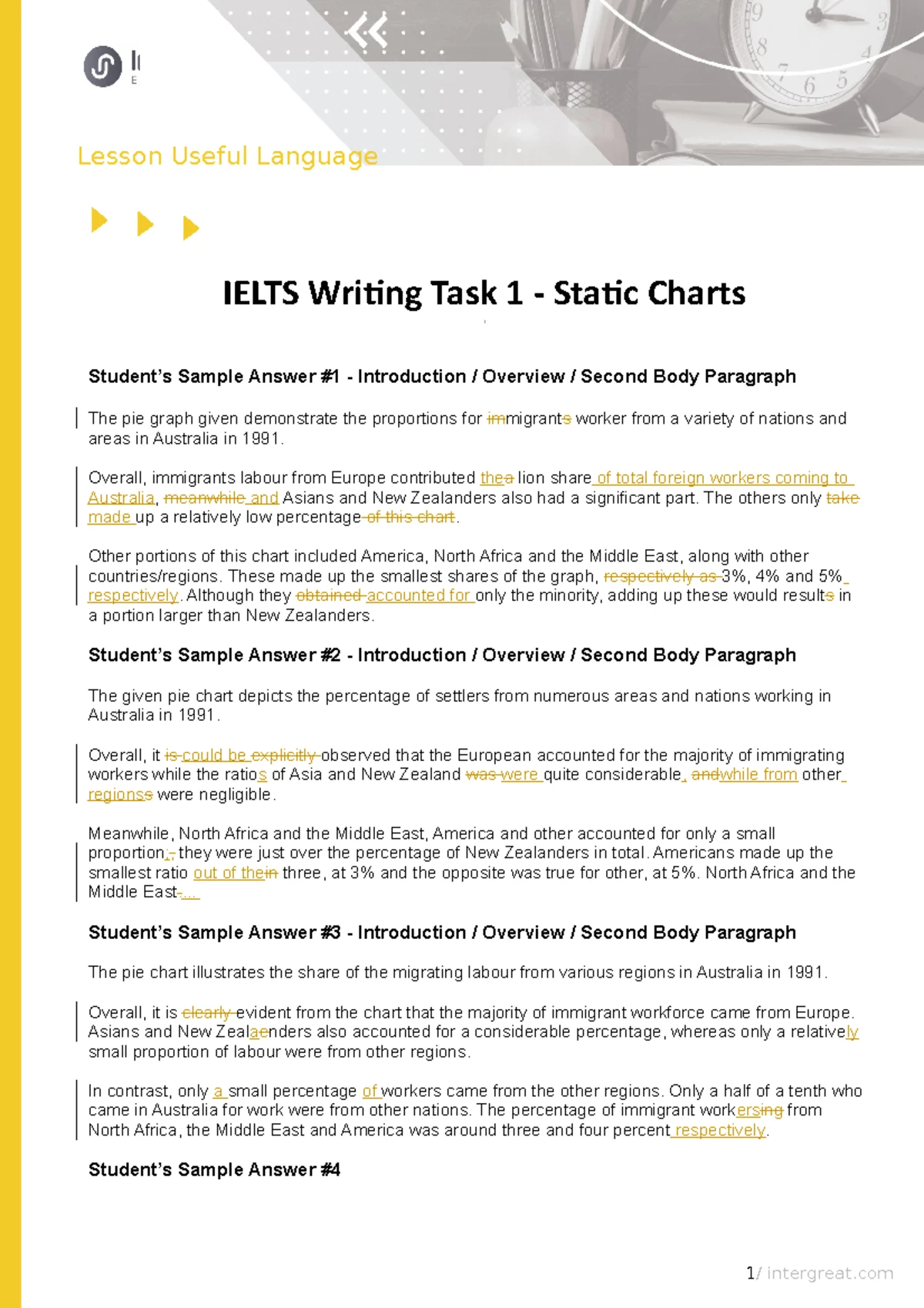 AE1 Writing Midterm Sample Test (since 2223) - Scoring rubrics ...