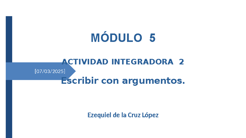 Actividad Integradora 2 Modulo 5 Semana 1