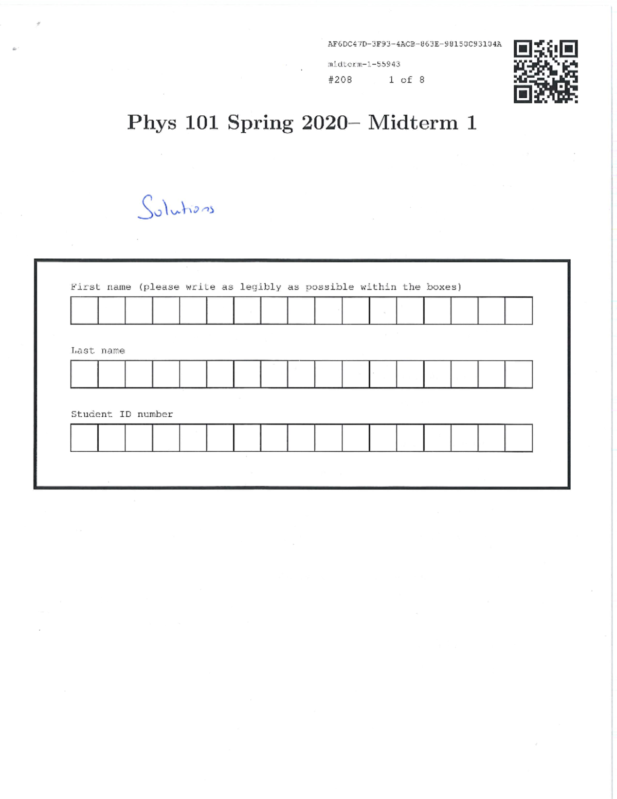 Midterm 1 Review Notes - Spring 2020 - Studocu