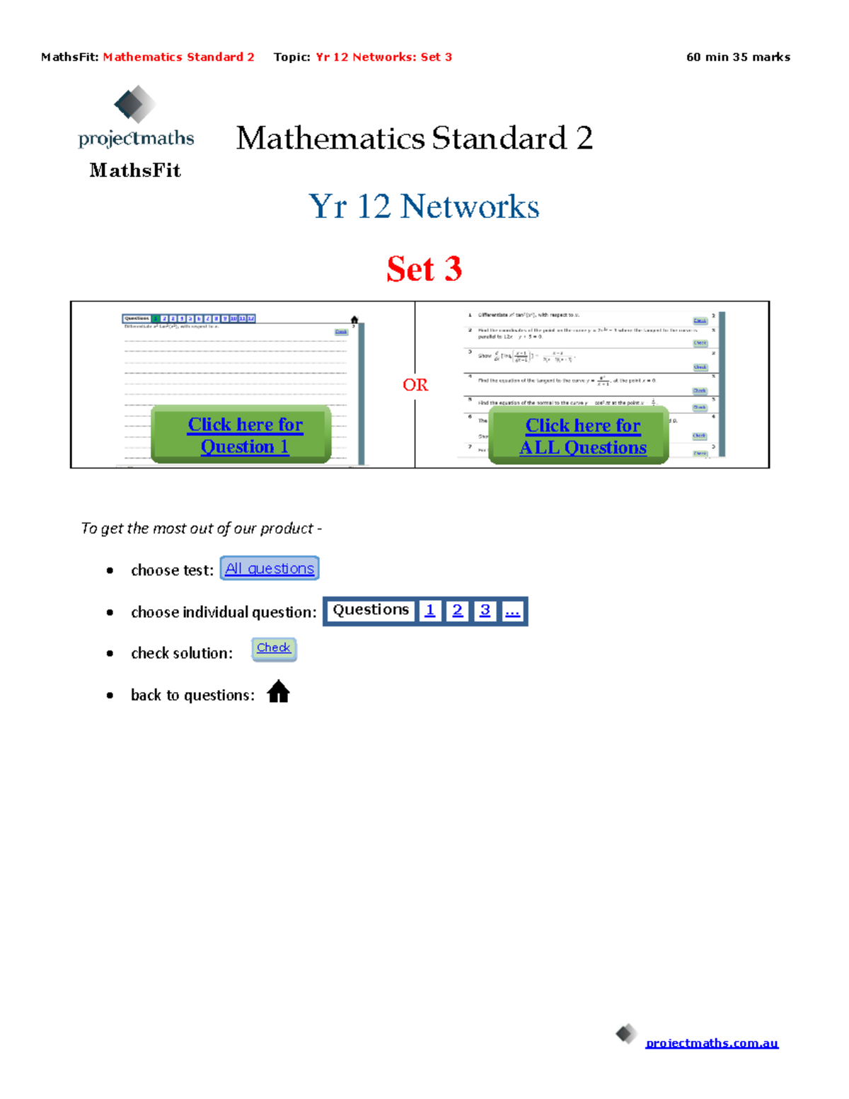 Year 12 Networks 3 MS2 Maths Fit - Mathematics Standard 2 MathsFit Yr 1 ...