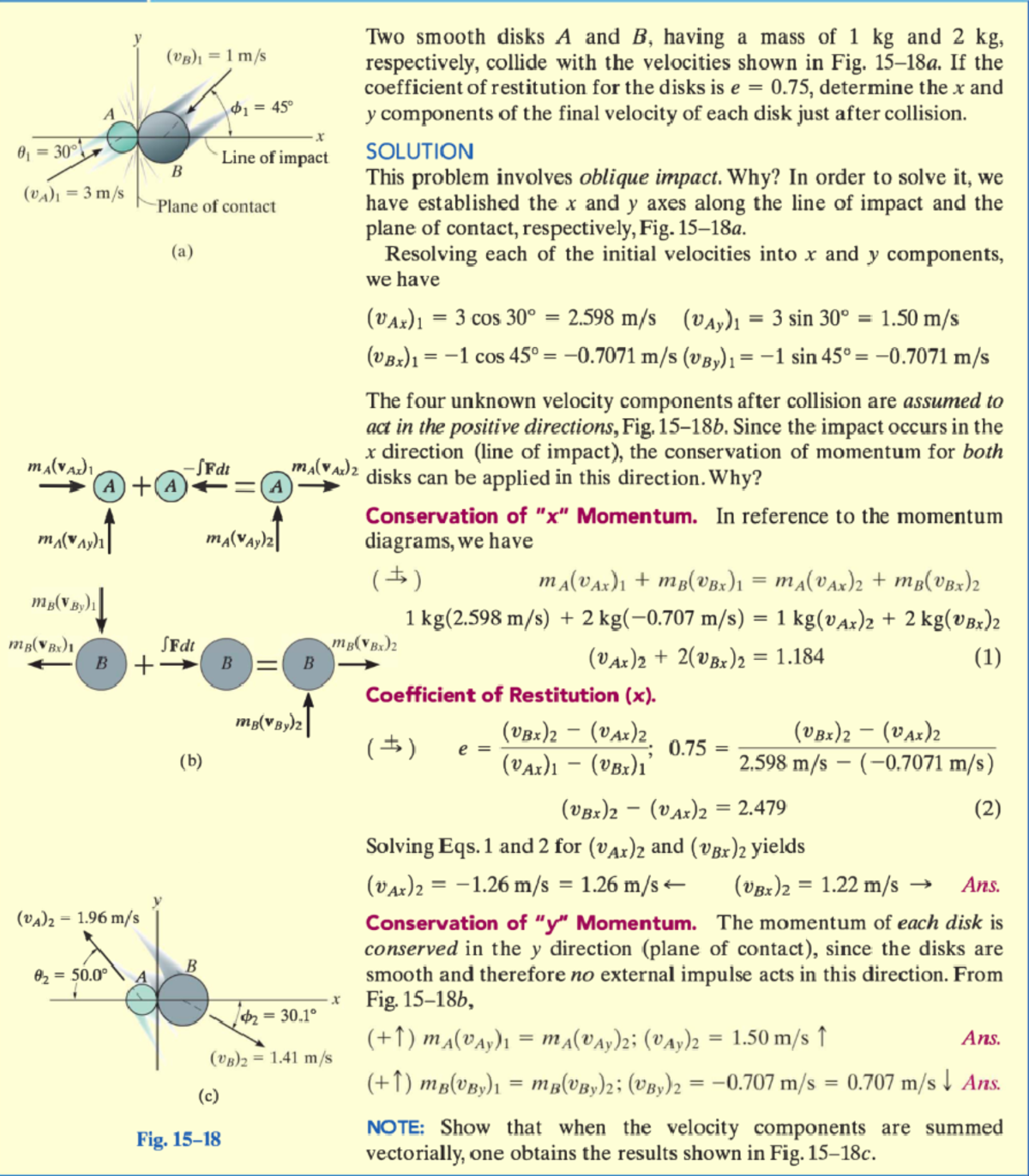 Collision Analysis of Two Disks: Physics 101 Exam Review - Studocu