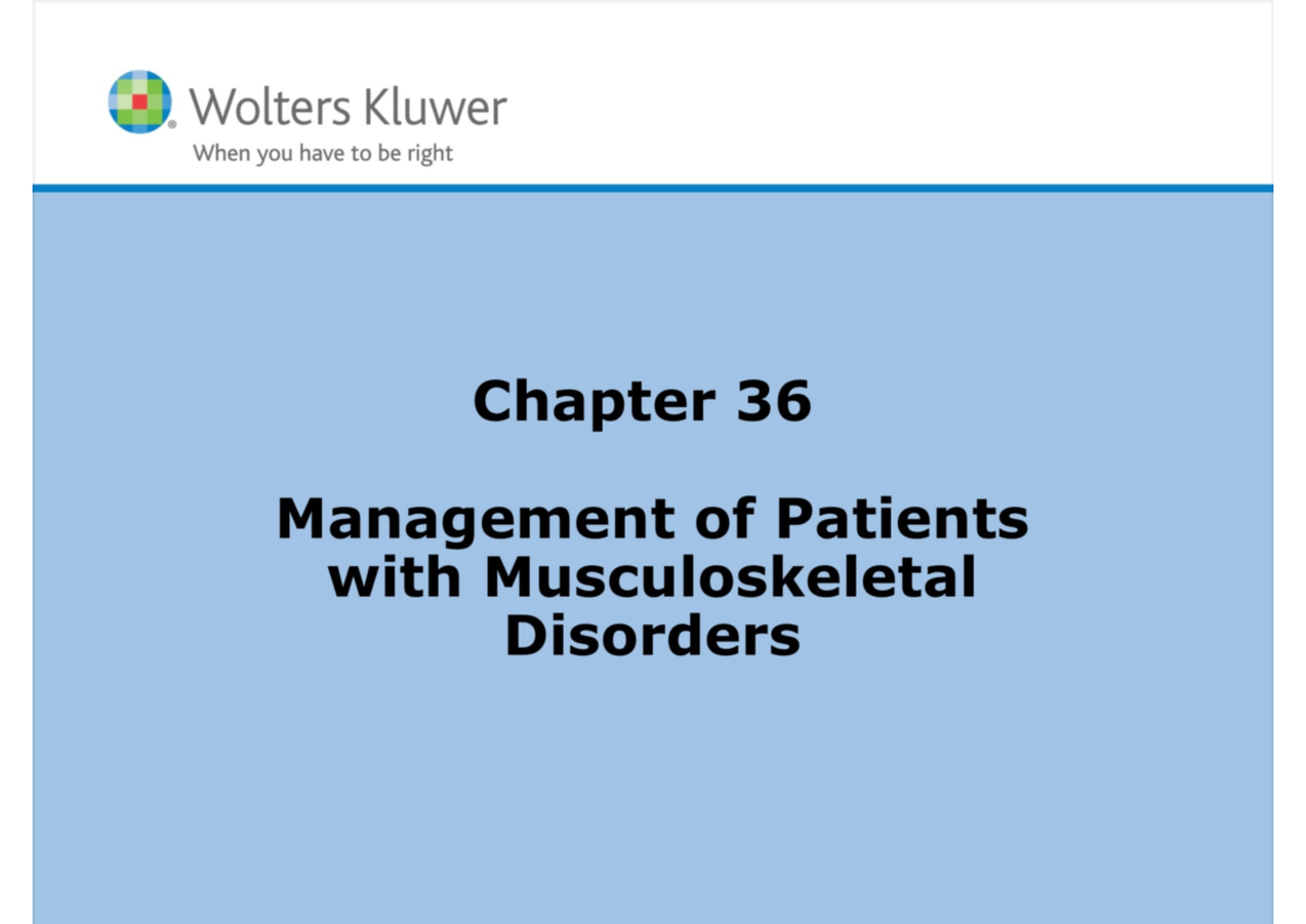 Chapter 36 - PowerPoint Presentation Notes - Studocu